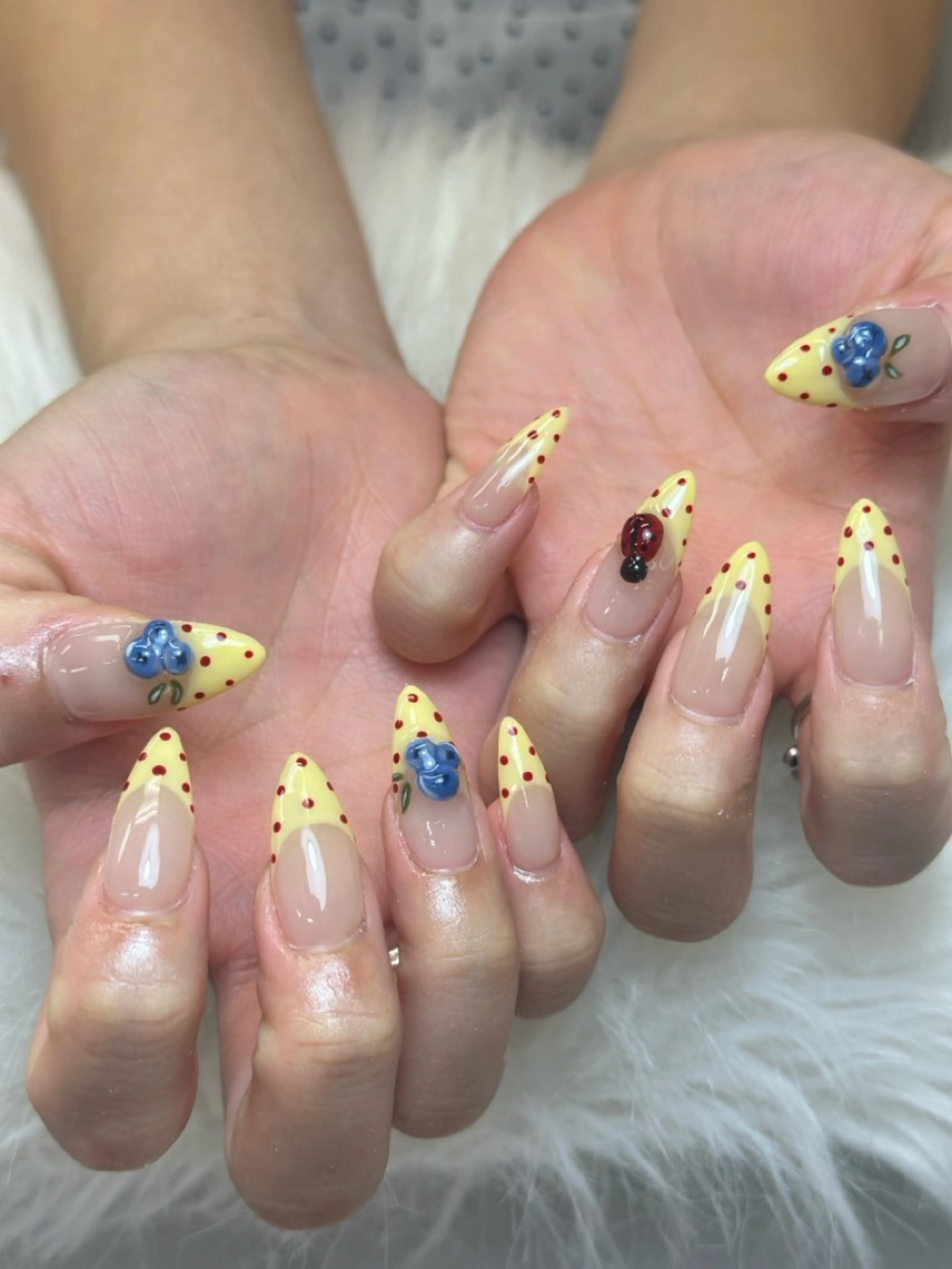 ネイル アートネイル ドット ジェルネイル マグネットネイル ハンドネイル JennNail_ マオのネイルデザイン