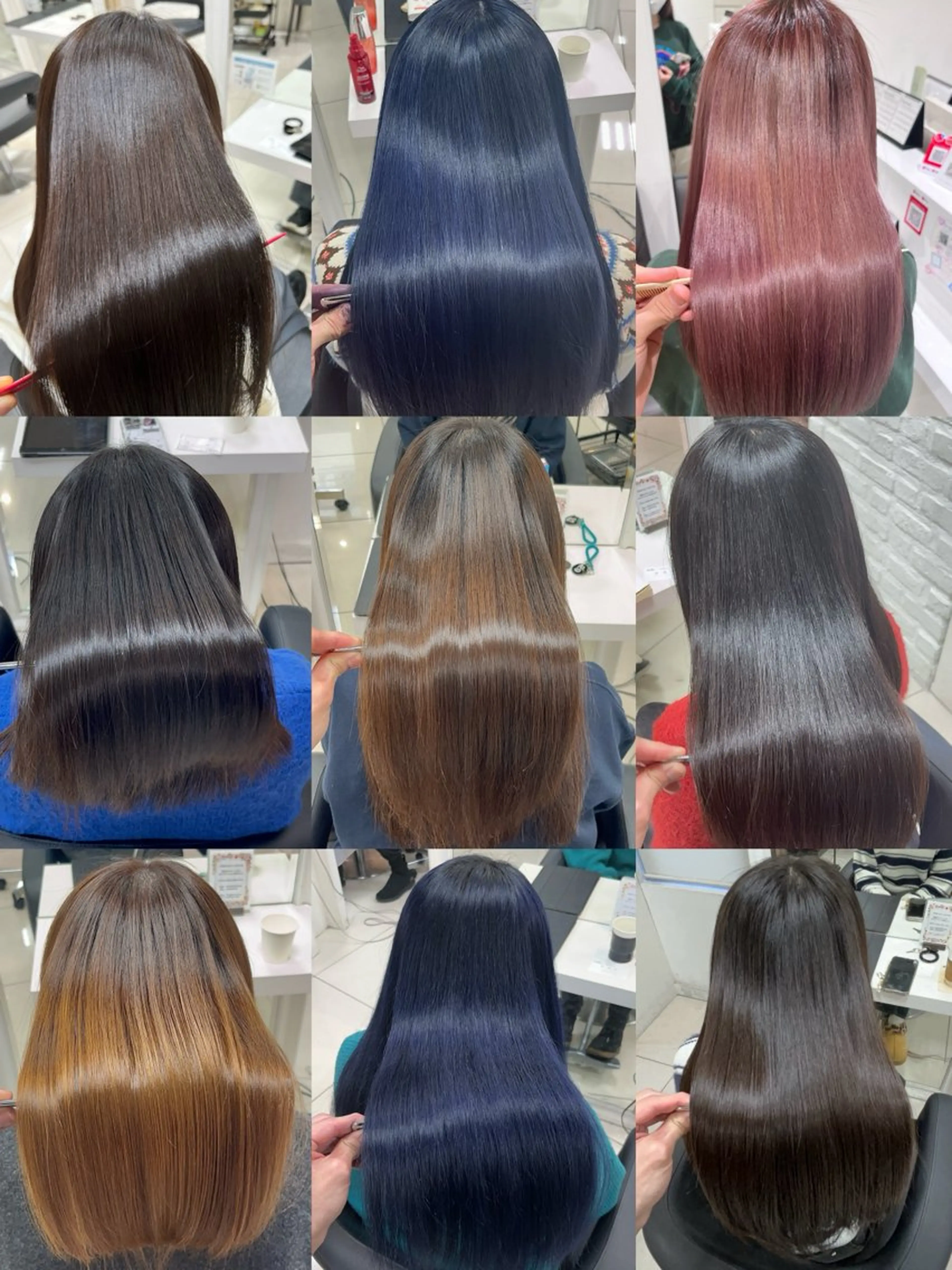 セミロング カラー パーマ カット 縮毛矯正 縮毛矯正指名No.1 艶カラー/SHIMAのヘアスタイル