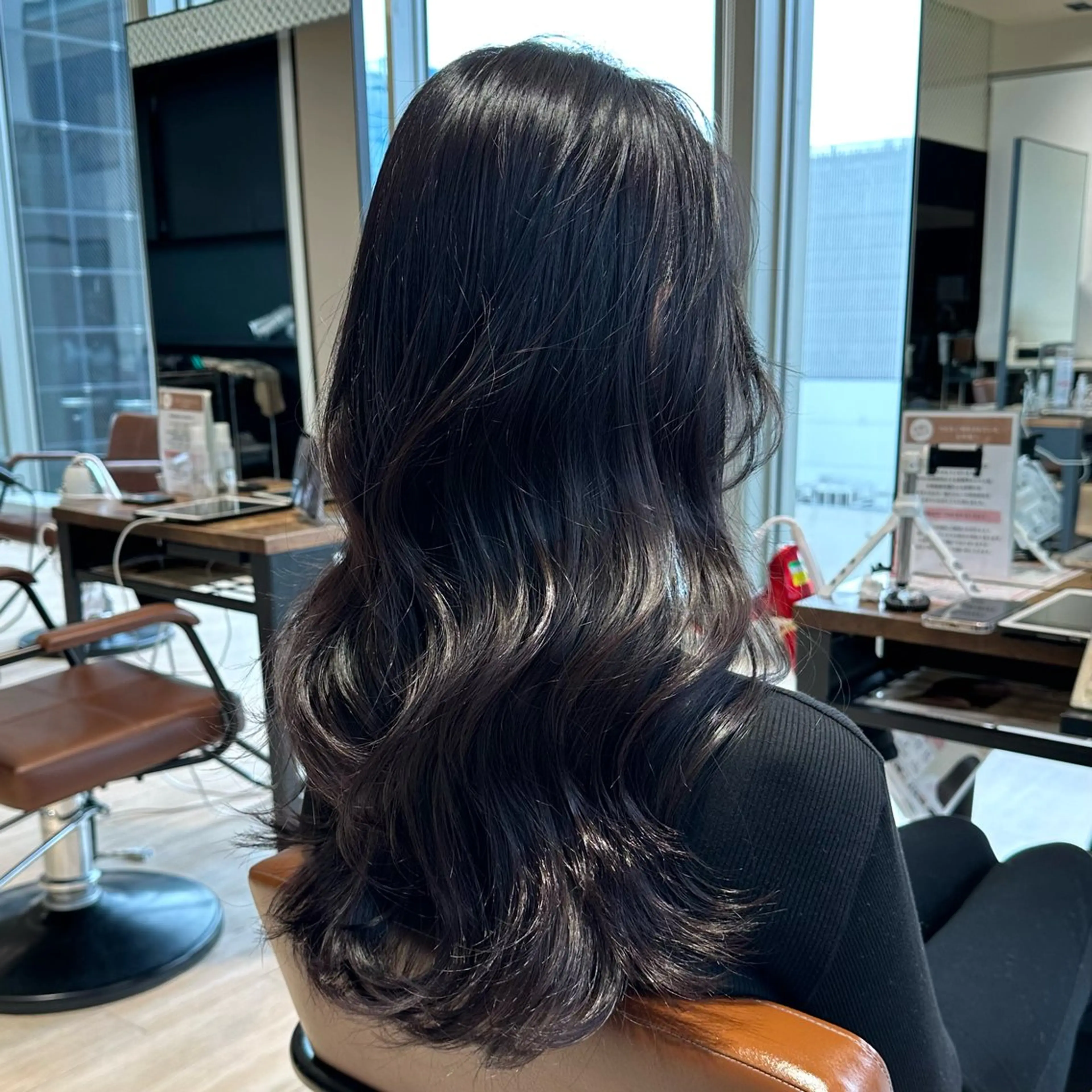 ロング カラー レイヤー/顔周り /透明感🩶高橋大のヘアスタイル