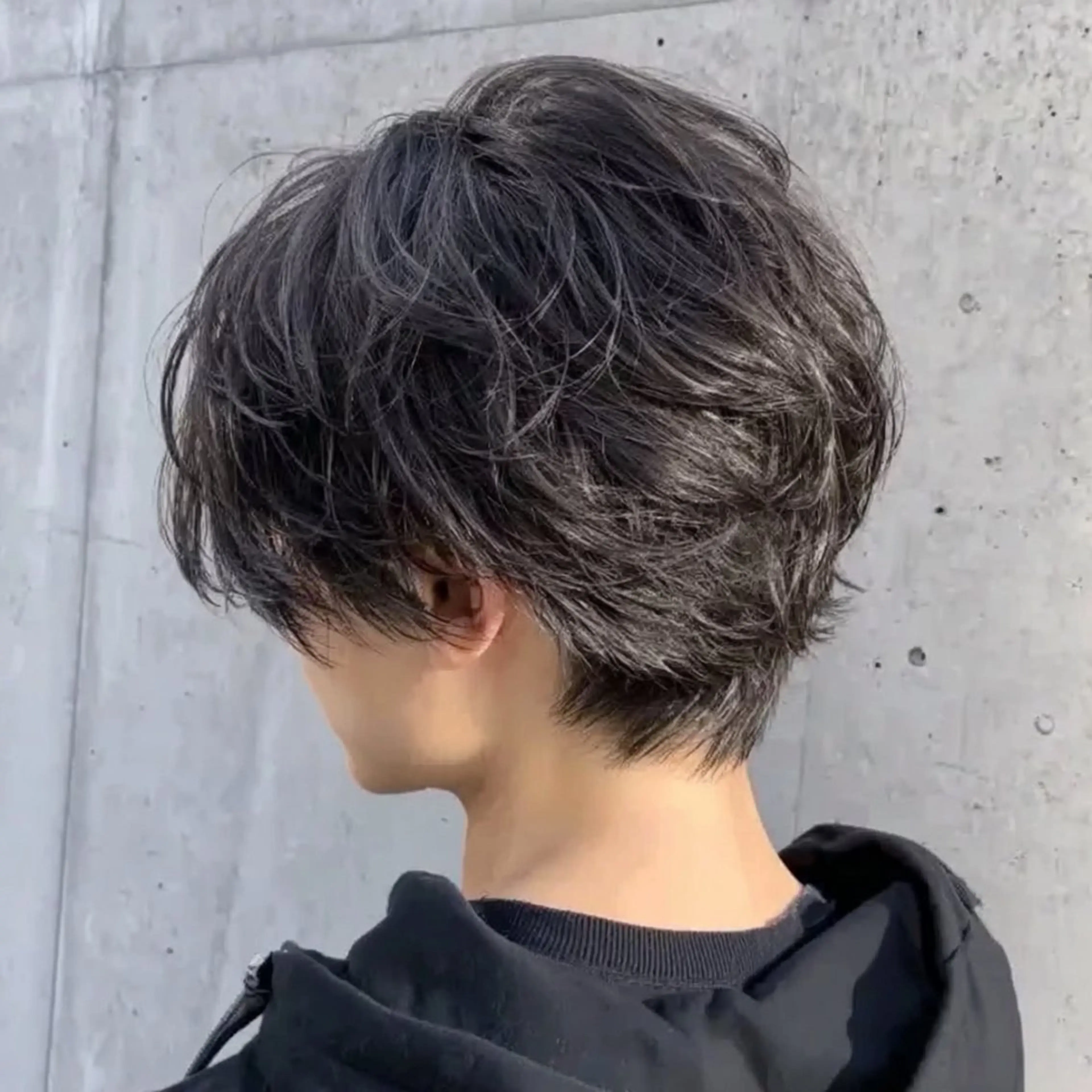 ミディアム メンズ 髪質改善×メンズヘア ×艶髪カラー福田修也のヘアスタイル