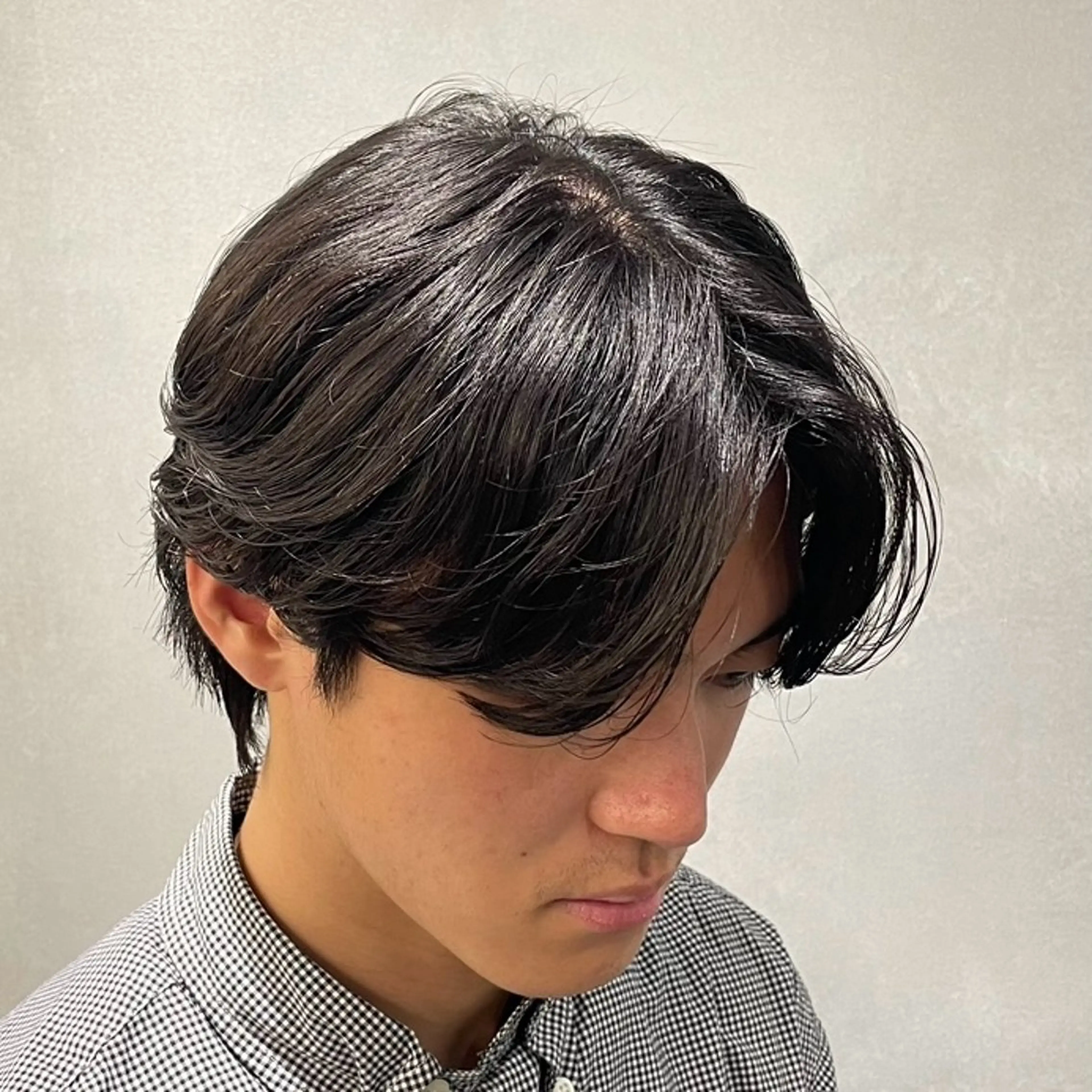 ミディアム カラー ヘアアレンジ メンズ fifth 石川 凪のヘアスタイル
