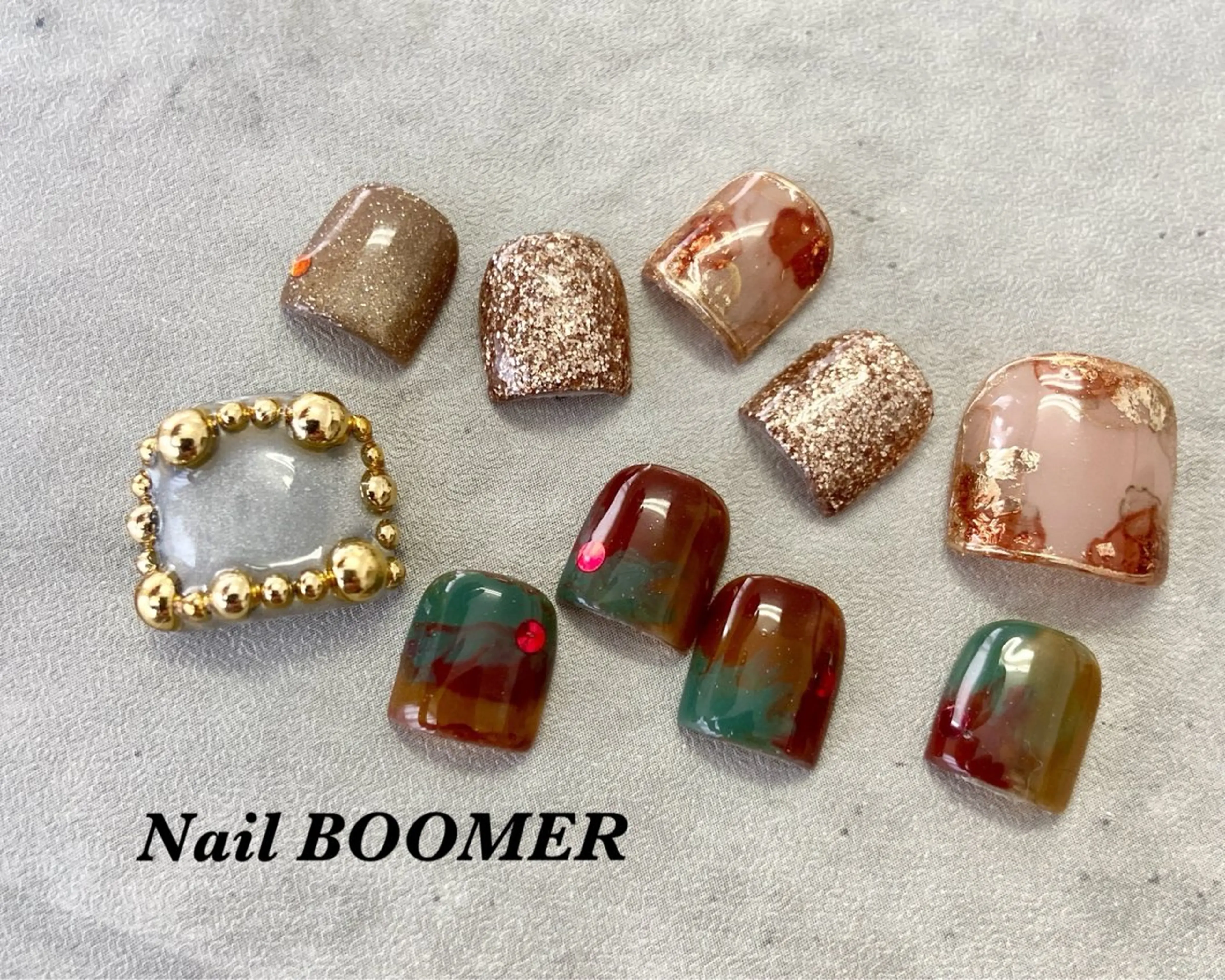 ネイル フットネイル ネイル ブーマーのネイルデザイン