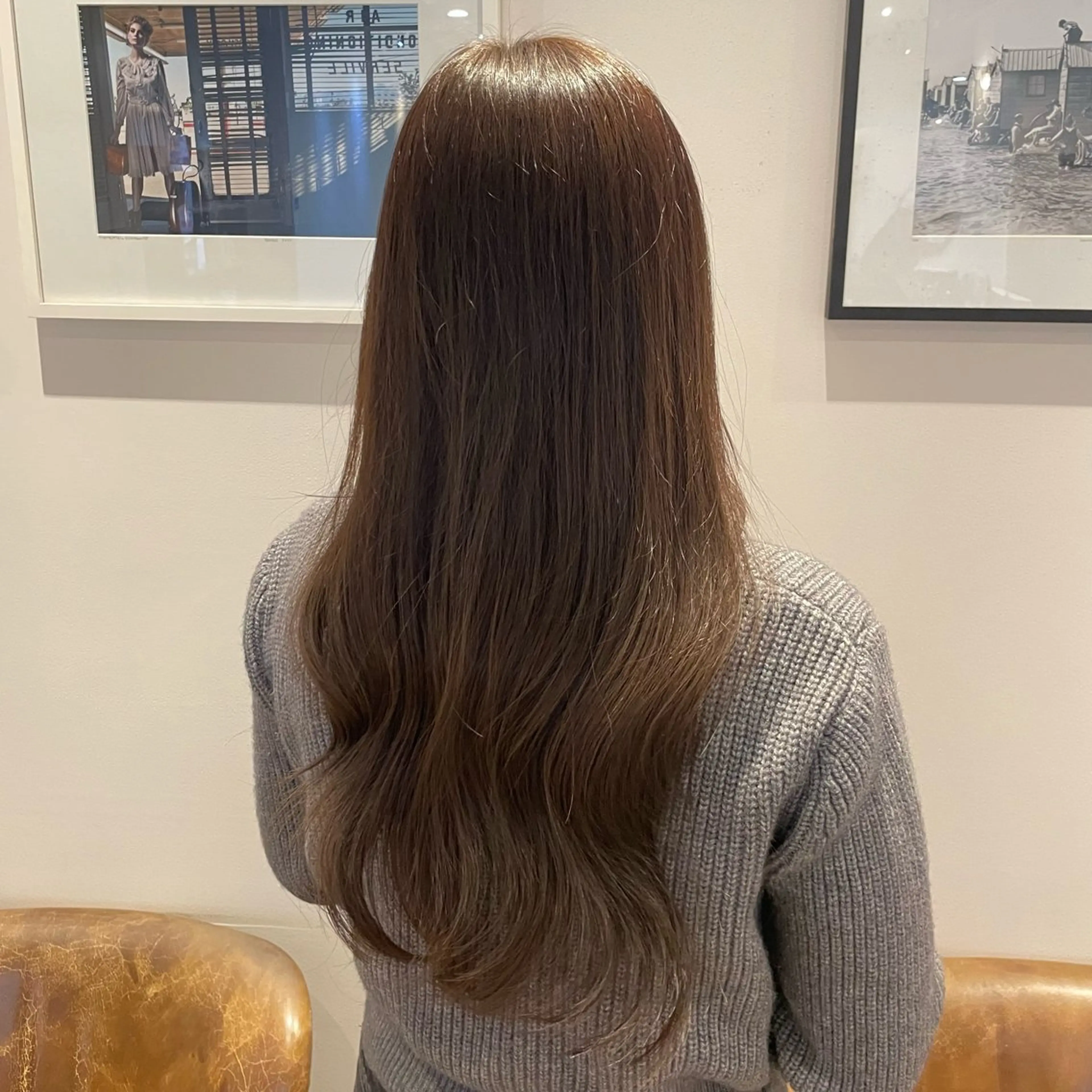 ロング ヘアカラー トリートメント レイヤー/抜け感カラ ーAI🫧🎀のヘアスタイル