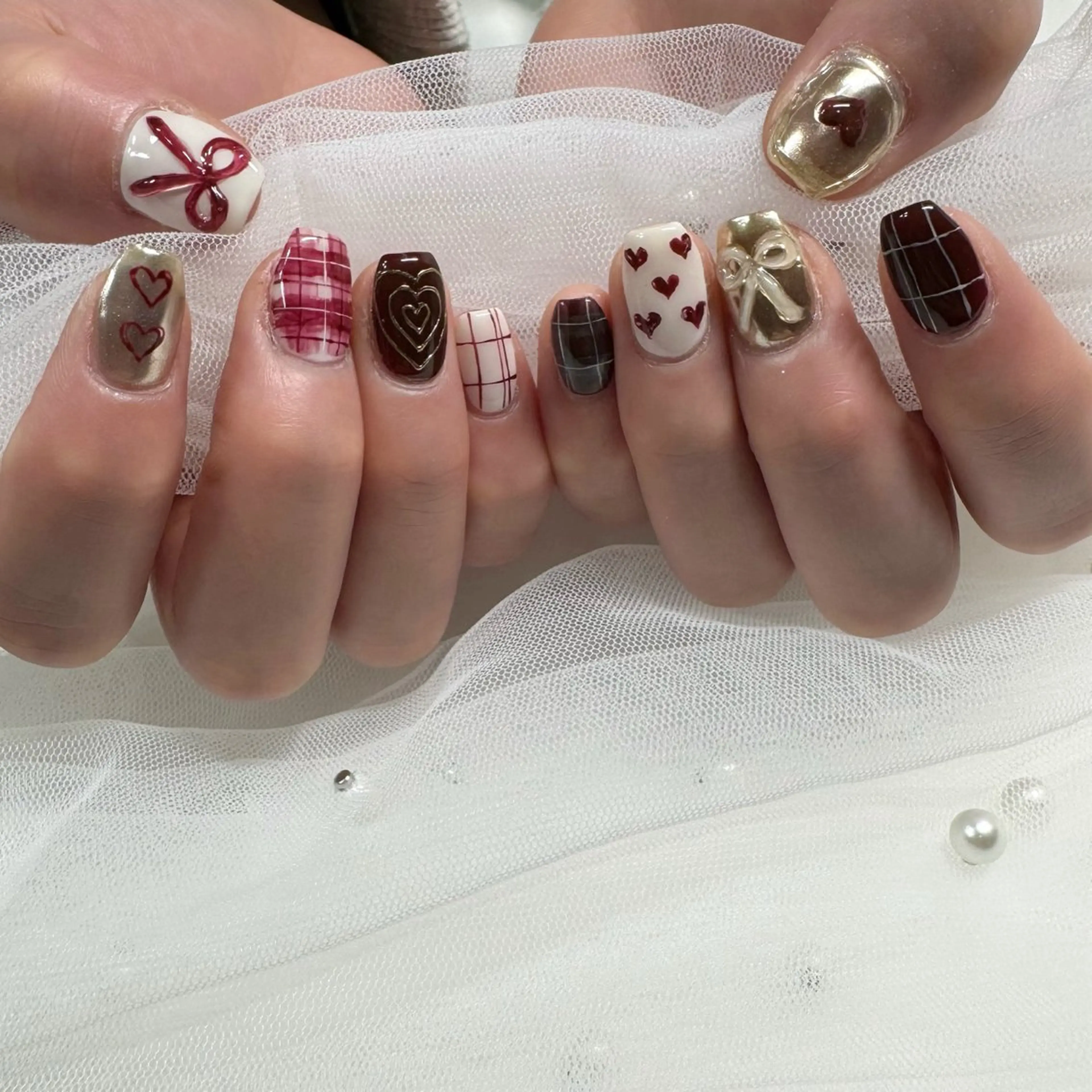 ネイル ジェルネイル 東 千夏のネイルデザイン