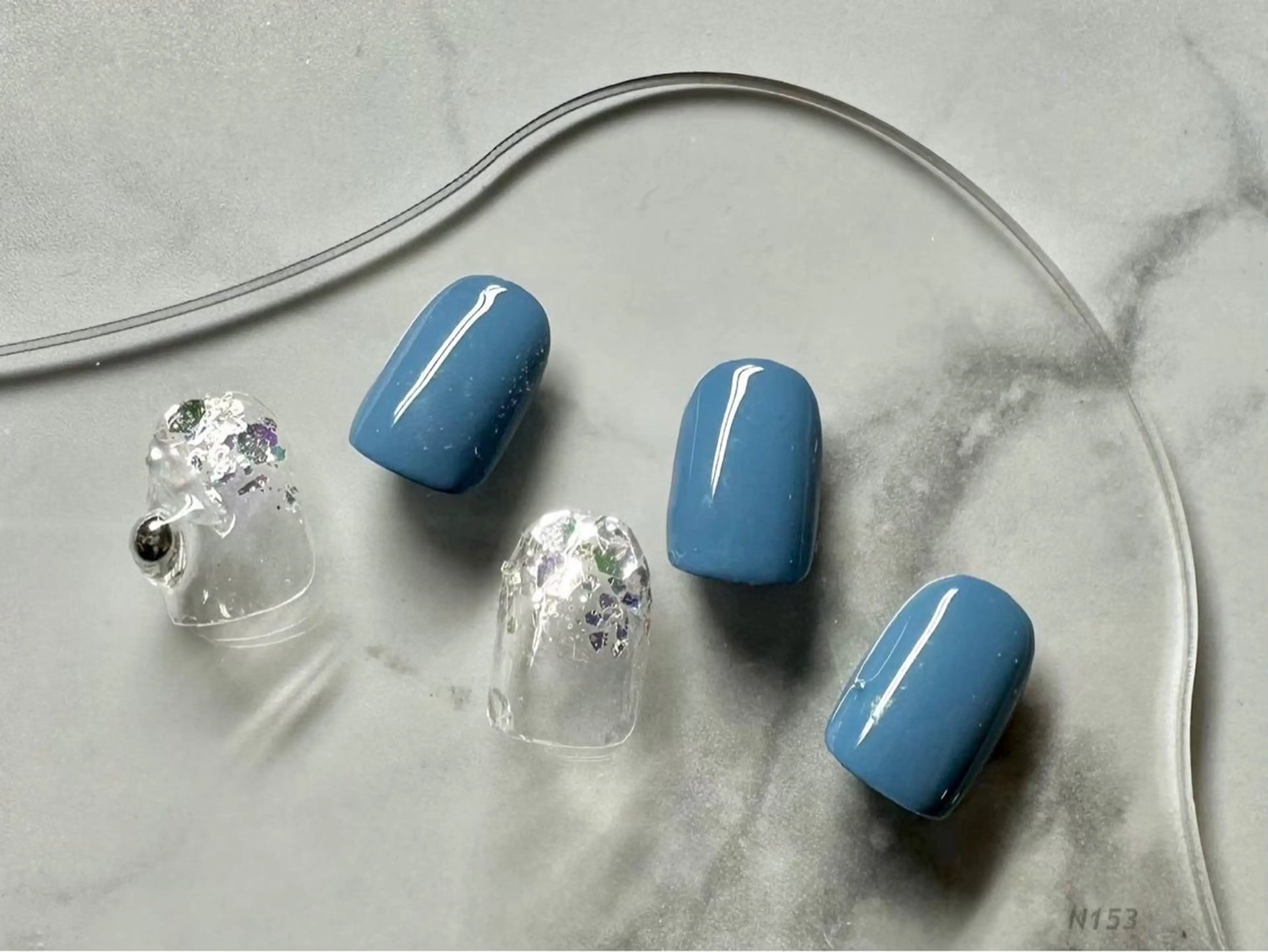 ネイル シンプルネイル 岡矢joieange 心斎橋店のネイルデザイン