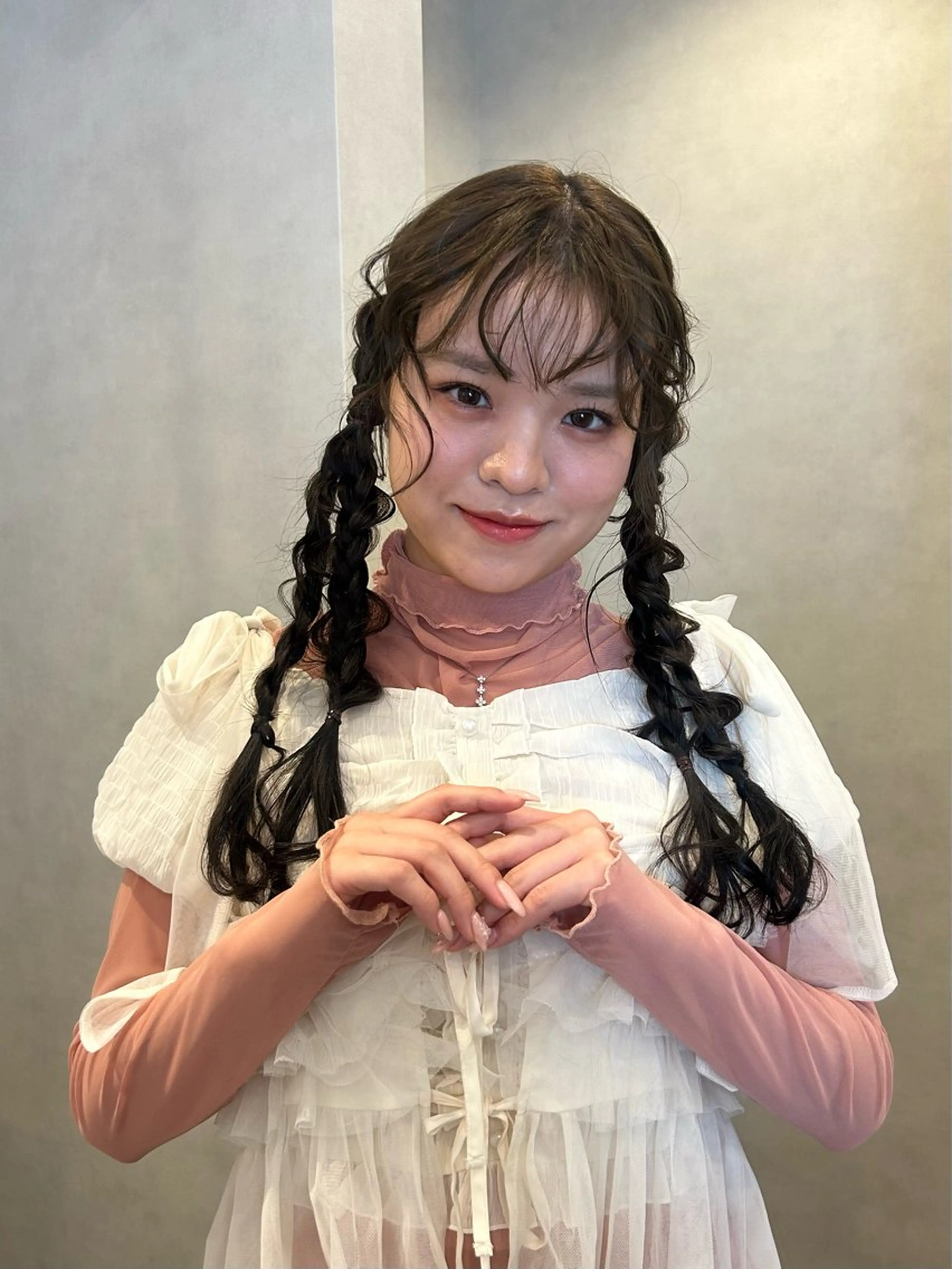 ロング カラー ヘアアレンジ ヘアカラー Hanon 美桜のヘアスタイル