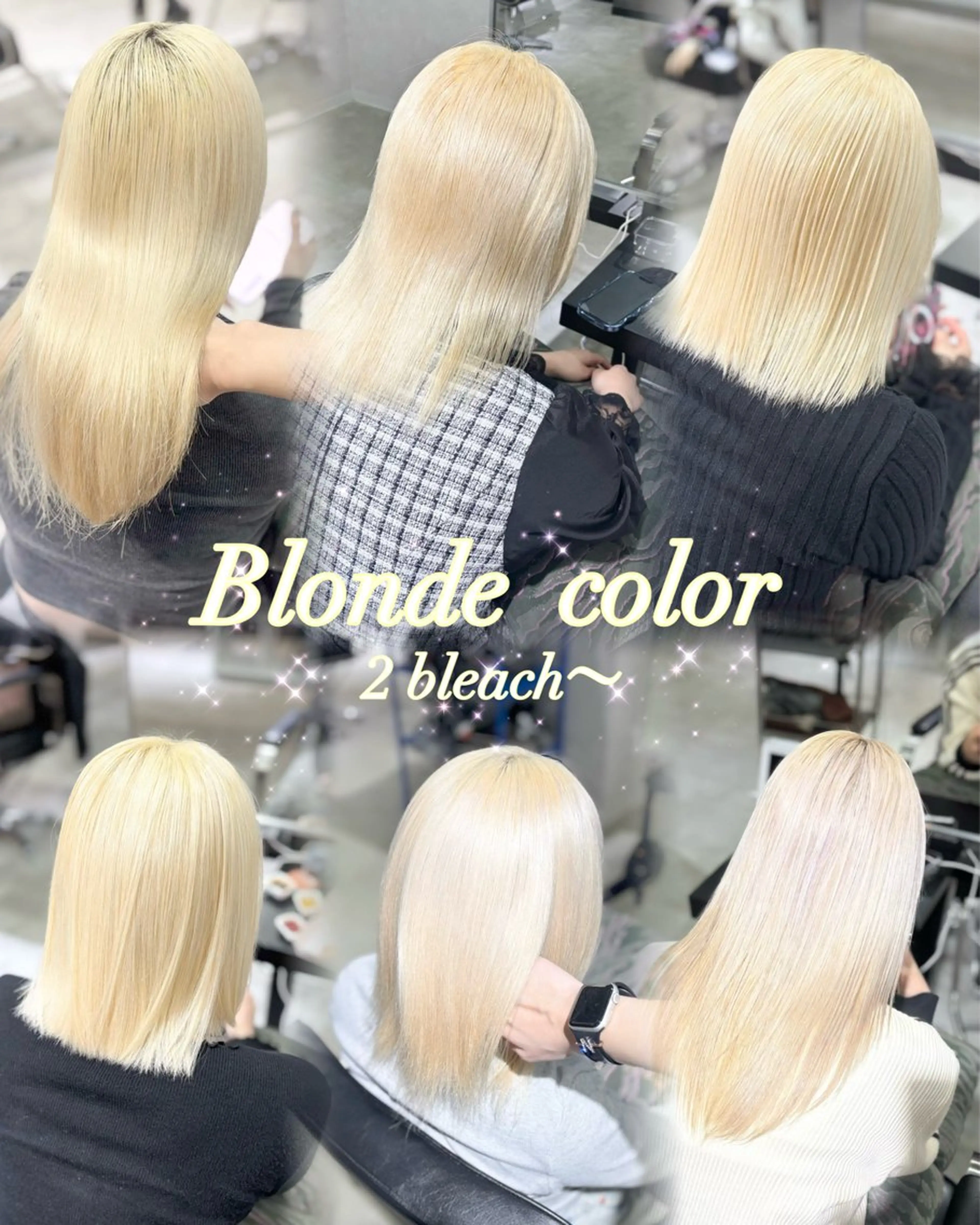 カラー ヘアアレンジ ブリーチ ブロンド ハイトーンカラー ヘアカラー トリートメント 艶髪ハイトーン/ ブロンド/Nagiのヘアスタイル