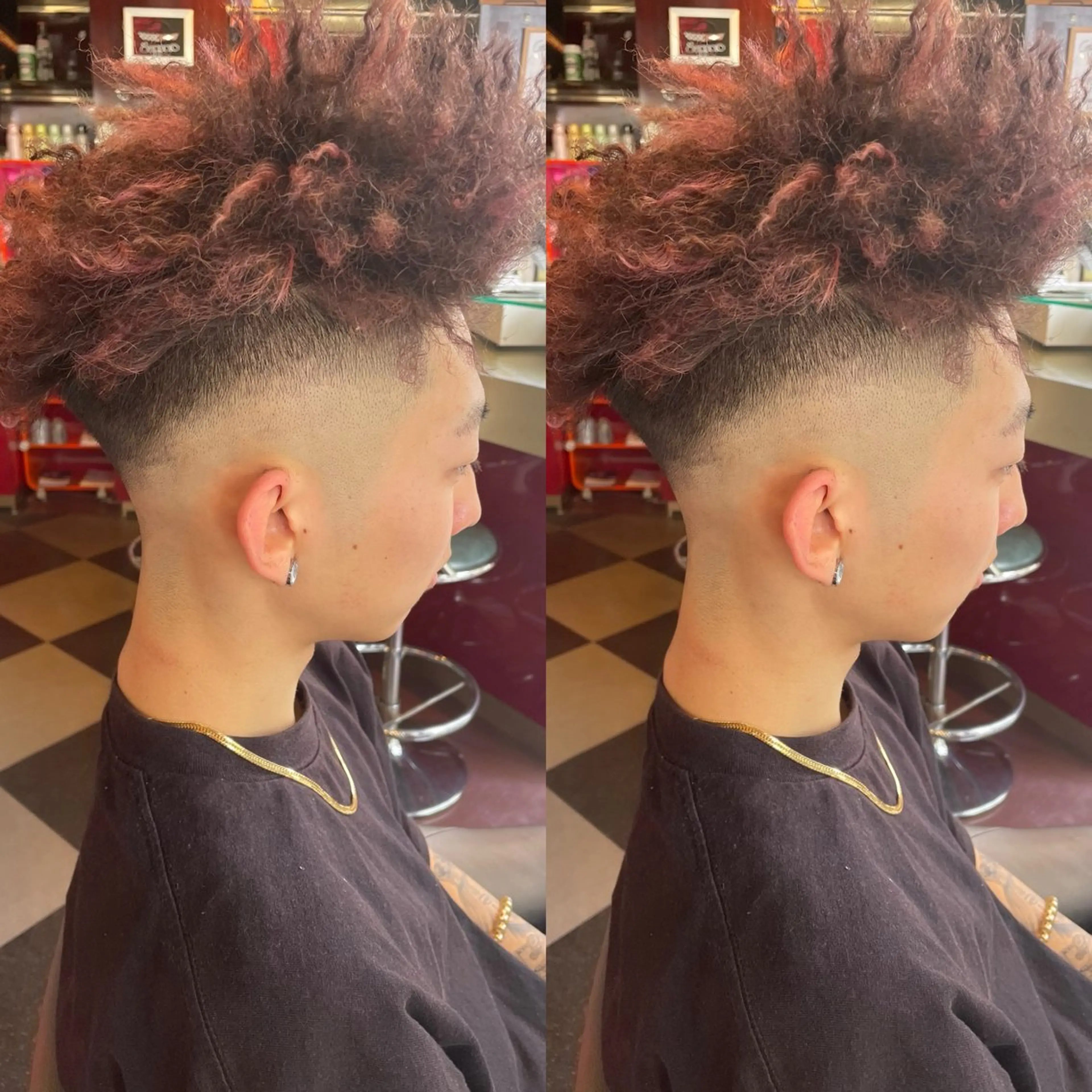 メンズ フェードカット スキンフェード 👑派手髪/カット 👑ANRYのヘアスタイル