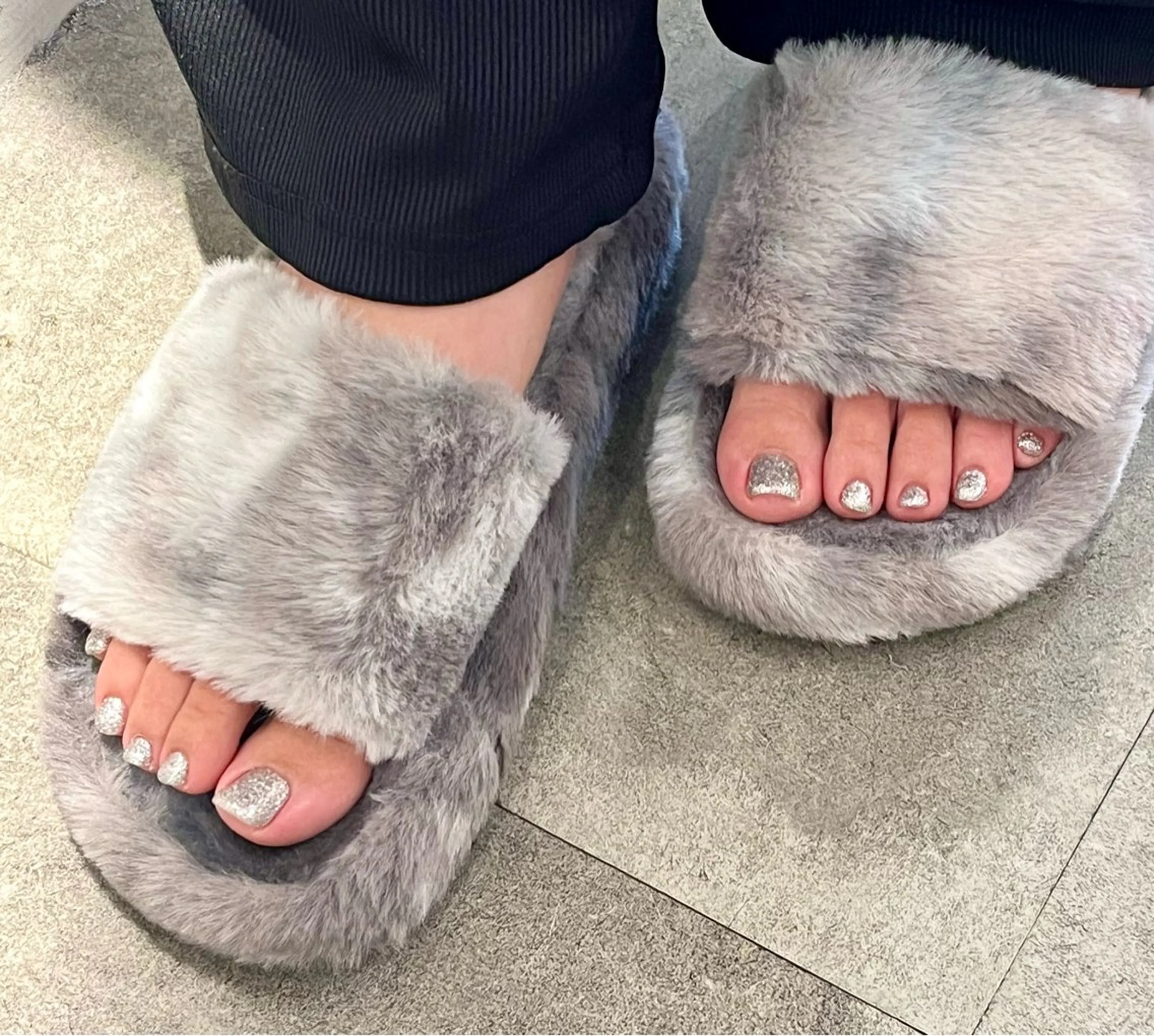 【リピーター様】フット🐕🐾当店ジェルついている方❣️ワンカラーの写真