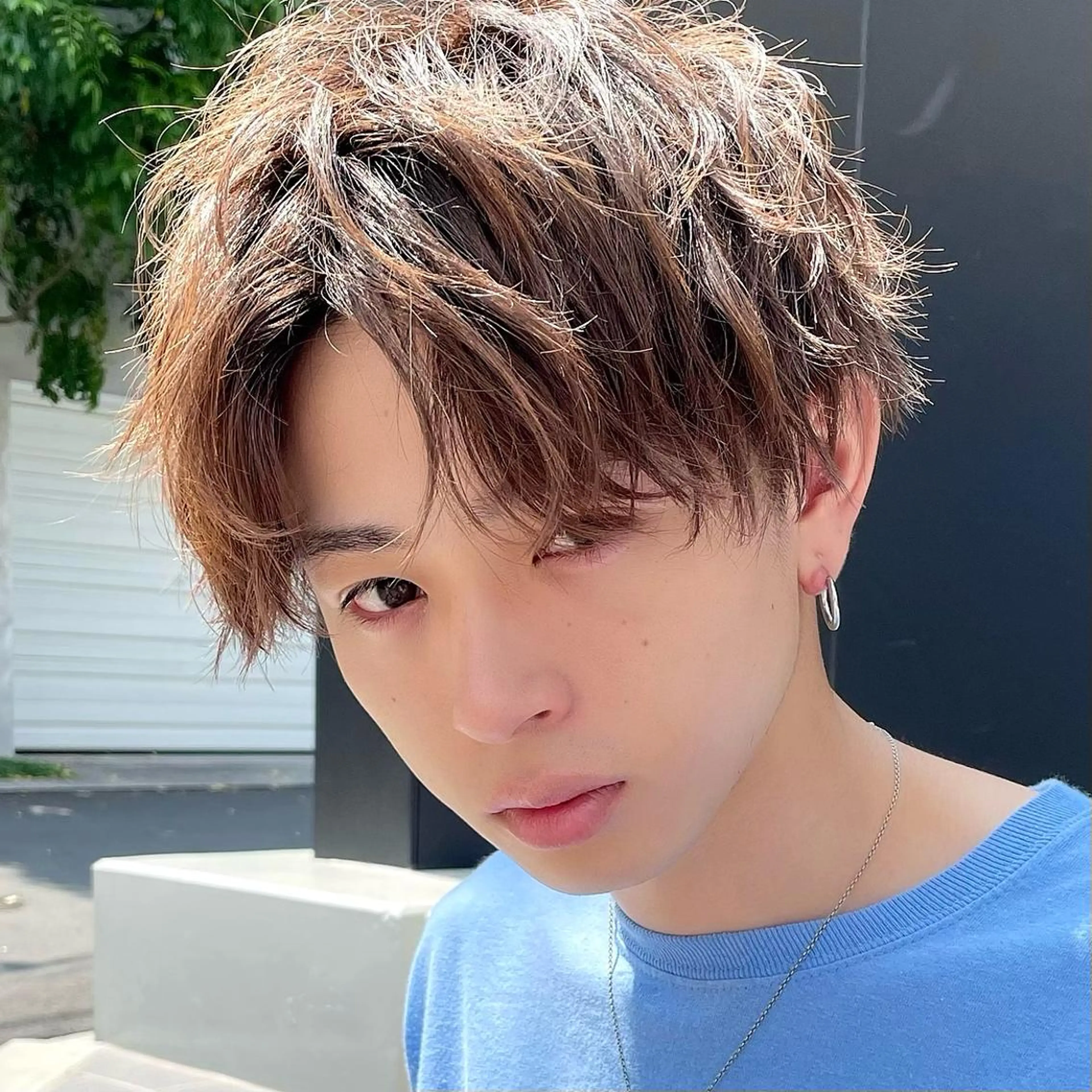 ショート パーマ メンズ カット パーマ トリートメント 王子田 隼のヘアスタイル