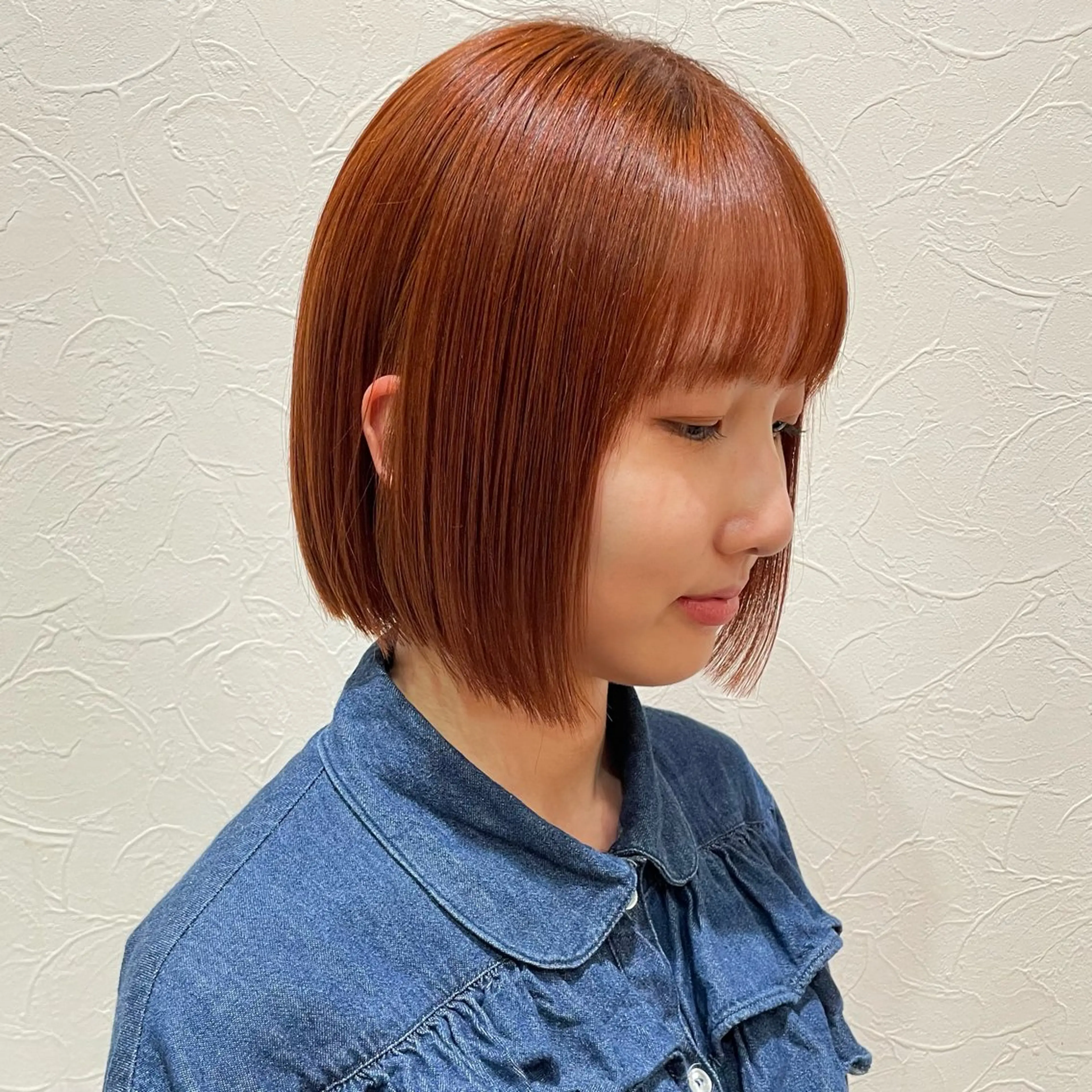 ショート カラー ブリーチ ブリーチなしカラー オレンジ ボブ 髪質改善 カット ヘアカラー トリートメント スタイリスト🌿 熊川愛理/髪質改善のヘアスタイル