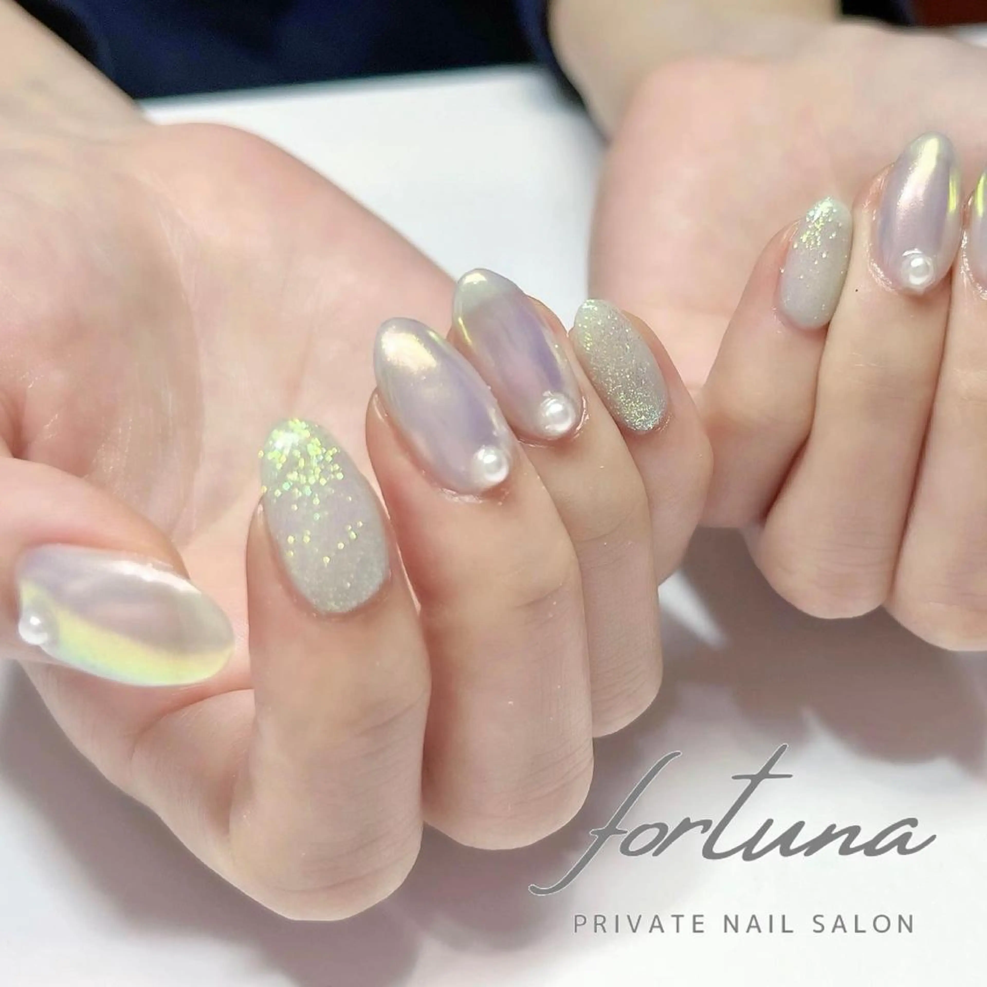 ネイル オーロラネイル ハンドネイル fortuna 武藤裕美のネイルデザイン