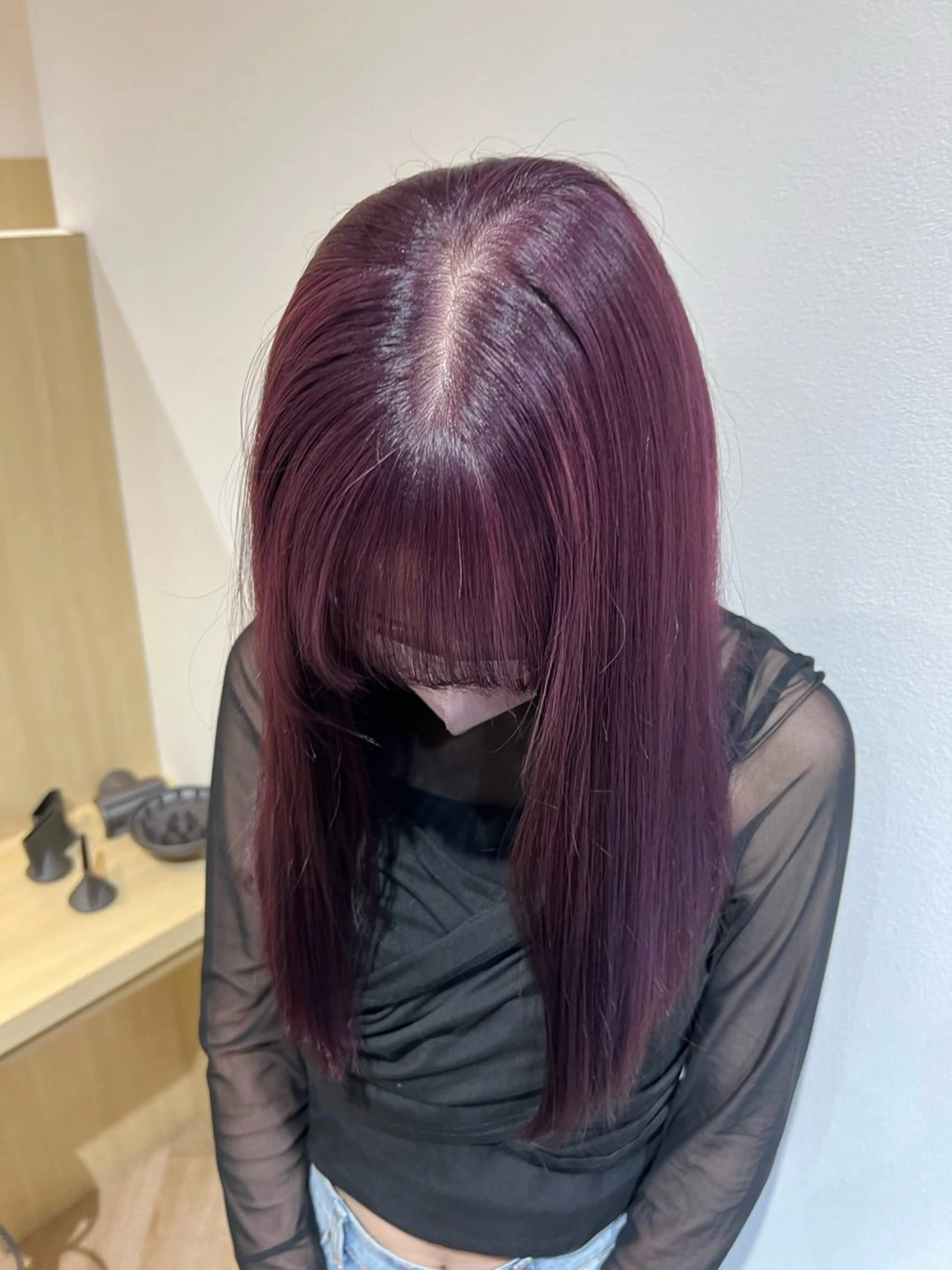 セミロング 加納千華 /ボブ/ぱつっとボブのヘアスタイル