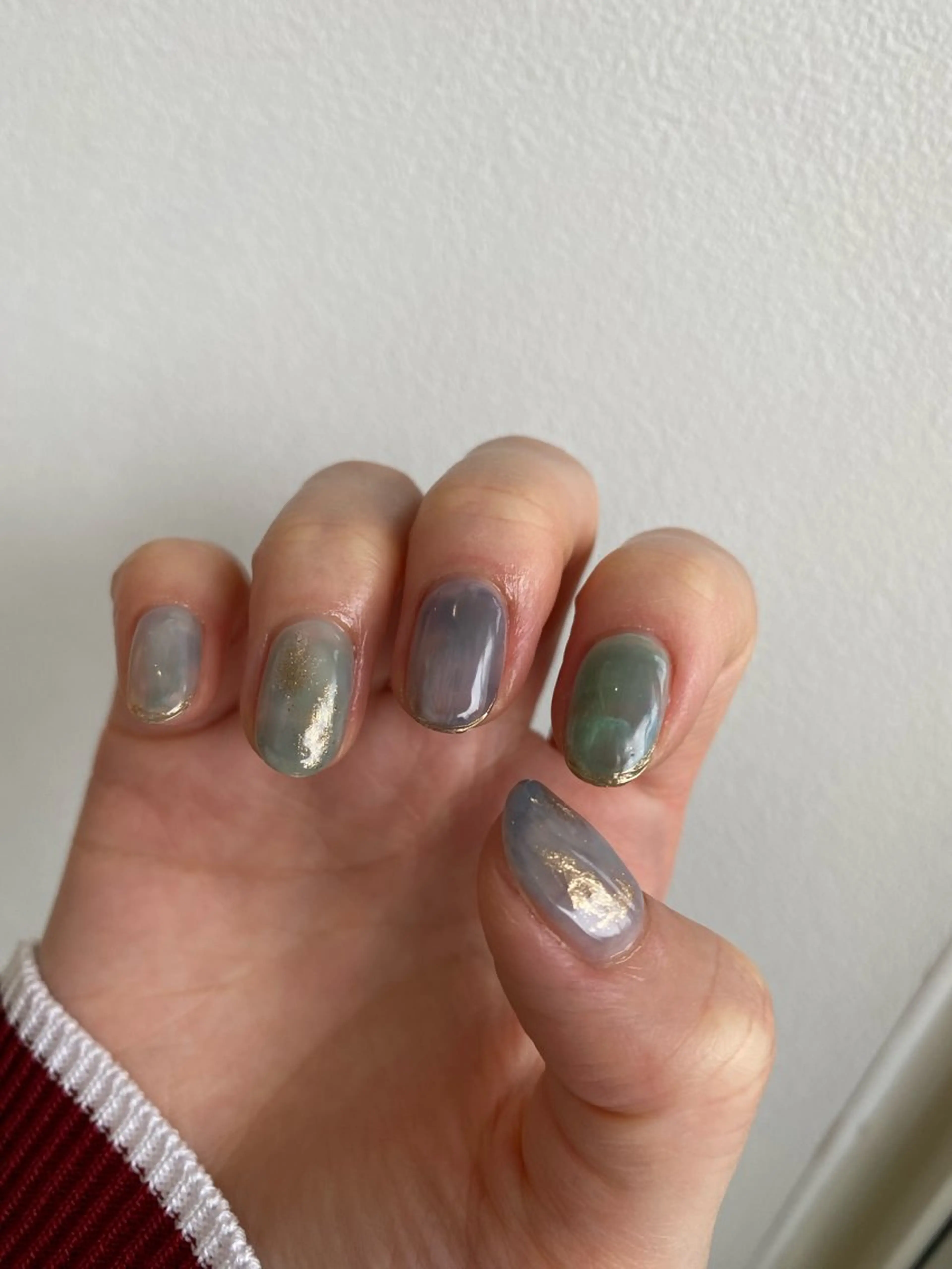 ネイル オーロラネイル マグネットネイル メンズネイル ニュアンスネイル シンプルネイル ハンドネイル 草加ニュアンスネイル 🌚hersのネイルデザイン