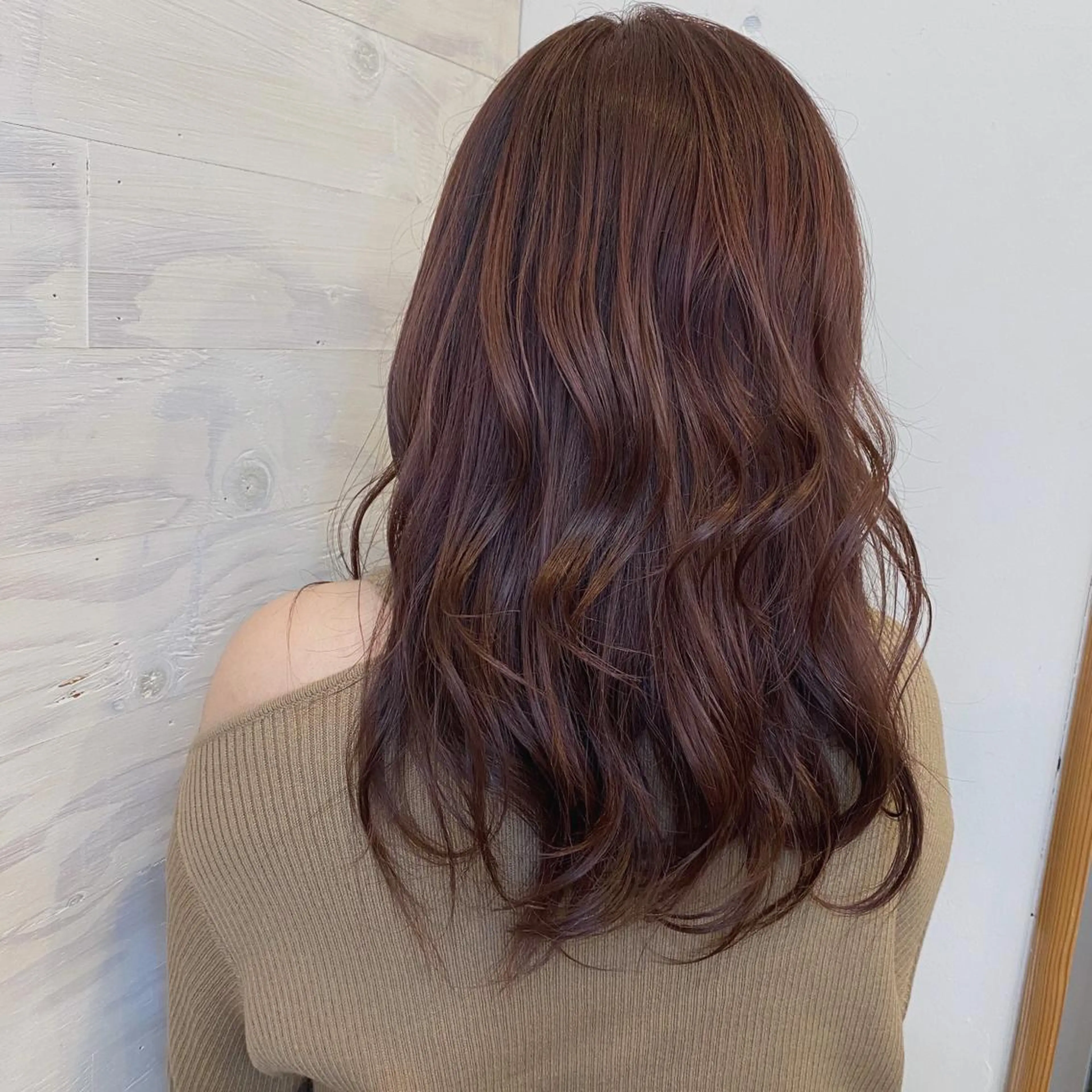 セミロング カラー 🪭risa 暖色/レイヤー🪭のヘアスタイル