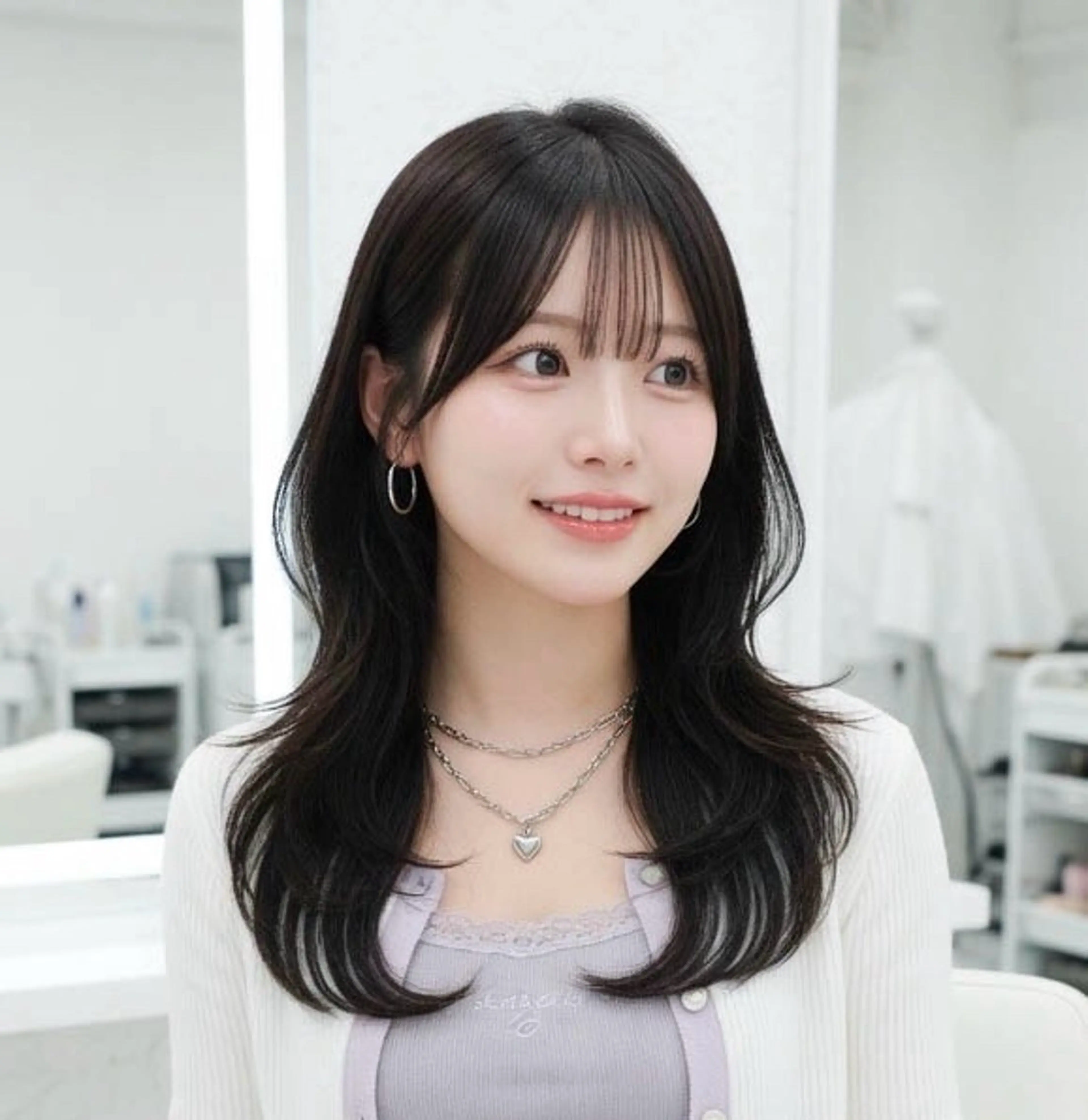 セミロング 薮本 真優のヘアスタイル