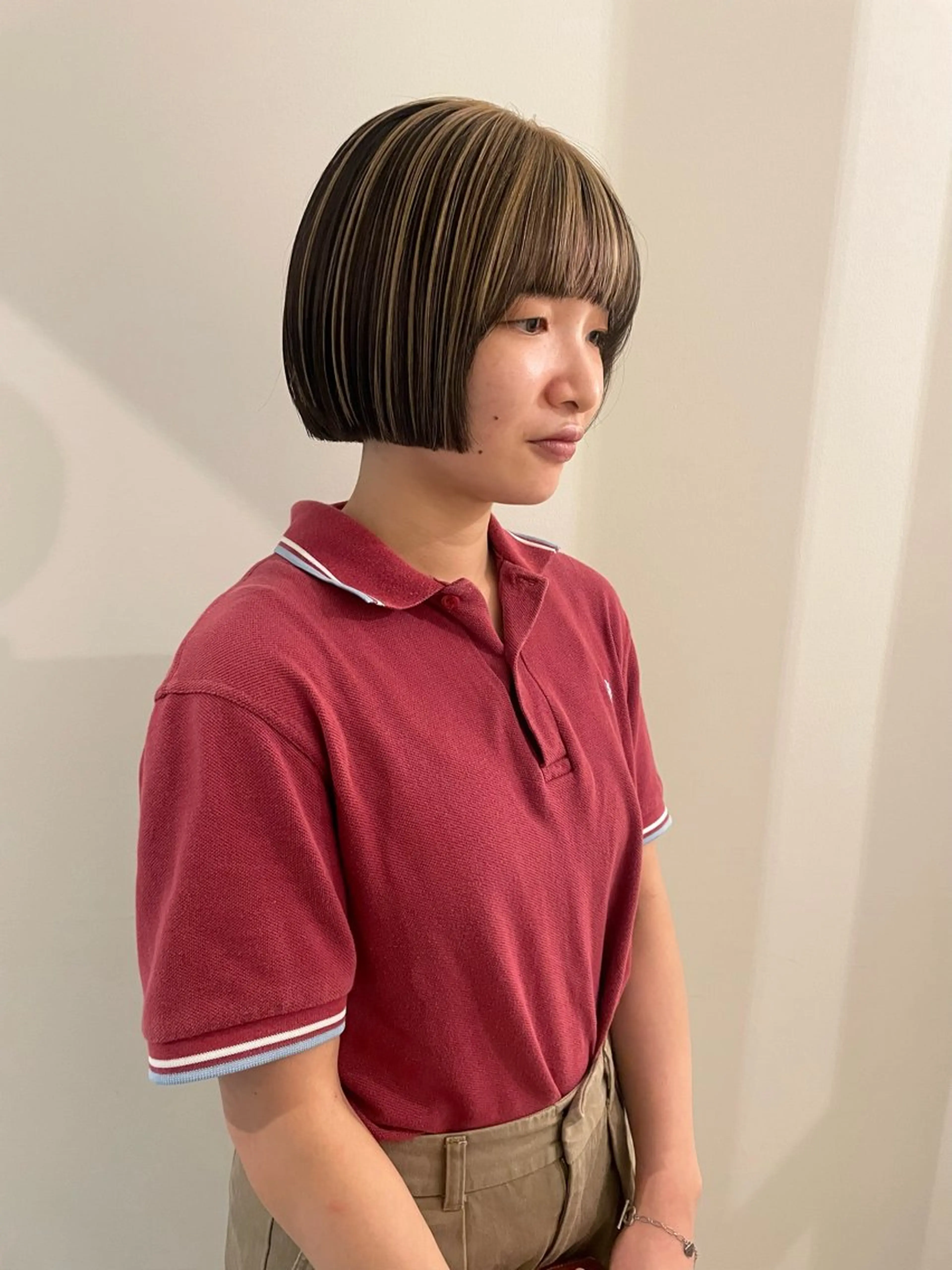 ショート カラー デザインカラー ヘアカラー 渋谷 留菜のヘアスタイル