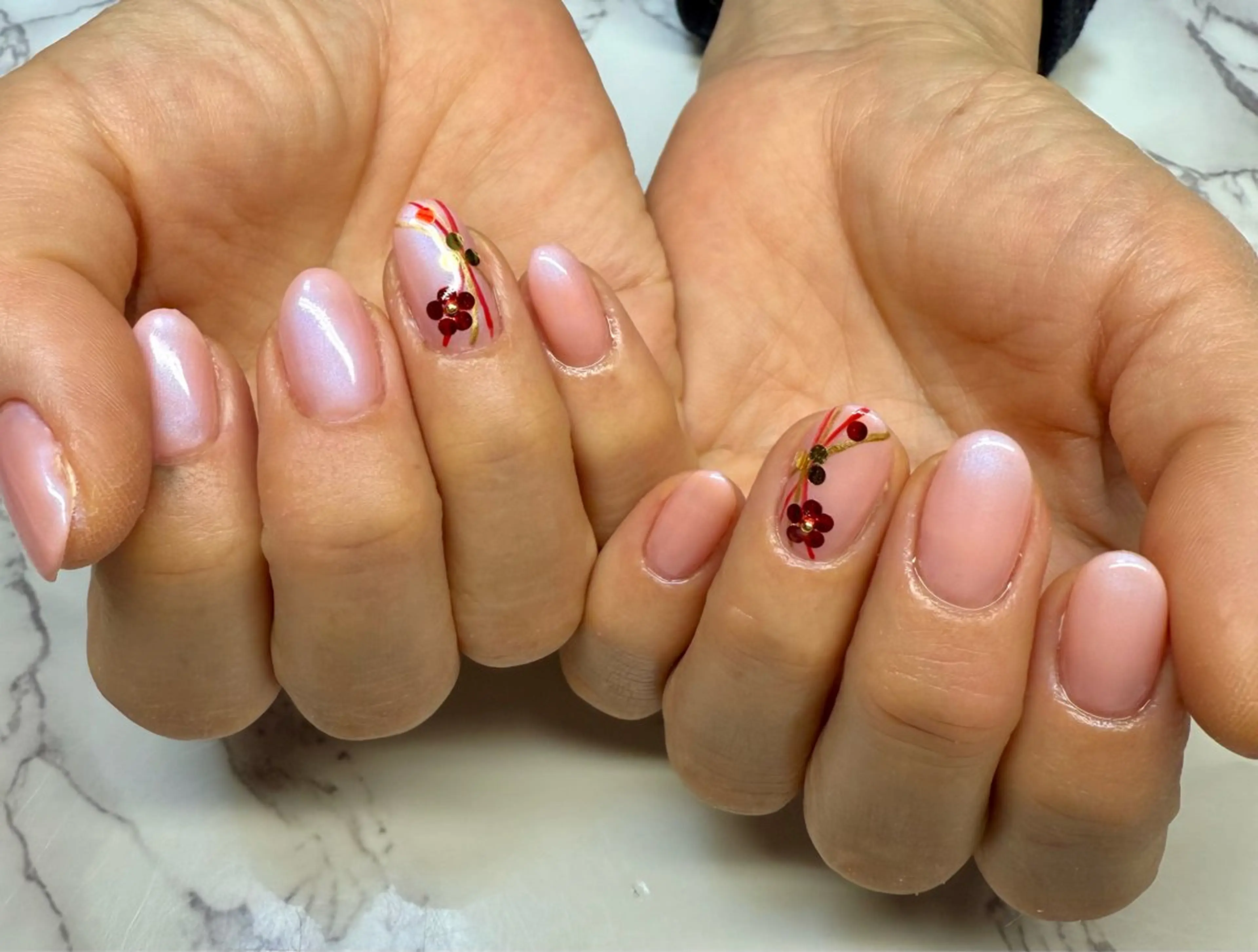 ネイル アートネイル チークネイル フレンチネイル キラキラネイル マグネットネイル Mai’s nailのネイルデザイン