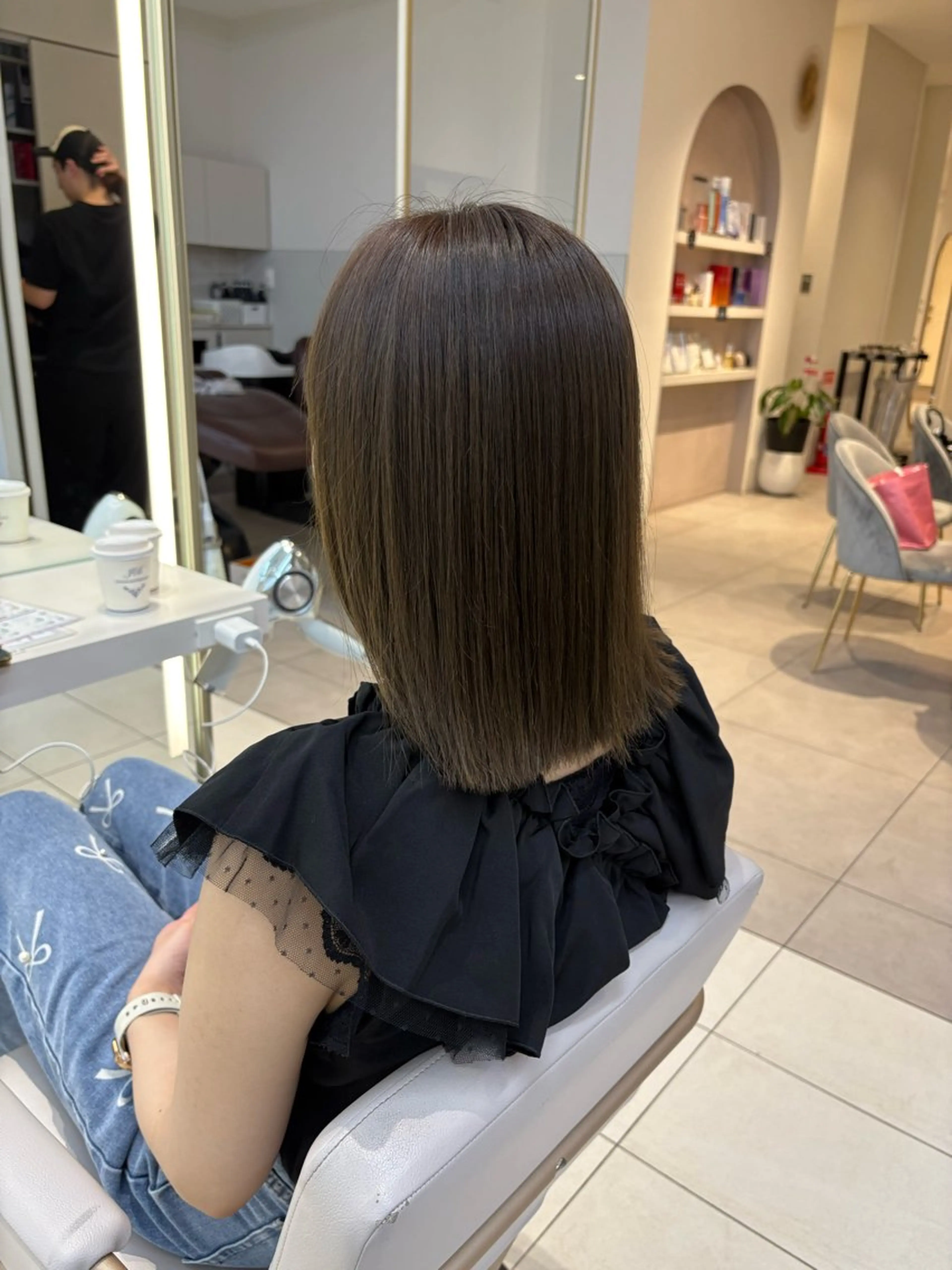 ヘアカラー トリートメント よねけん/美髪/艶髪 𝒄𝒐𝒍𝒐𝒓のヘアスタイル