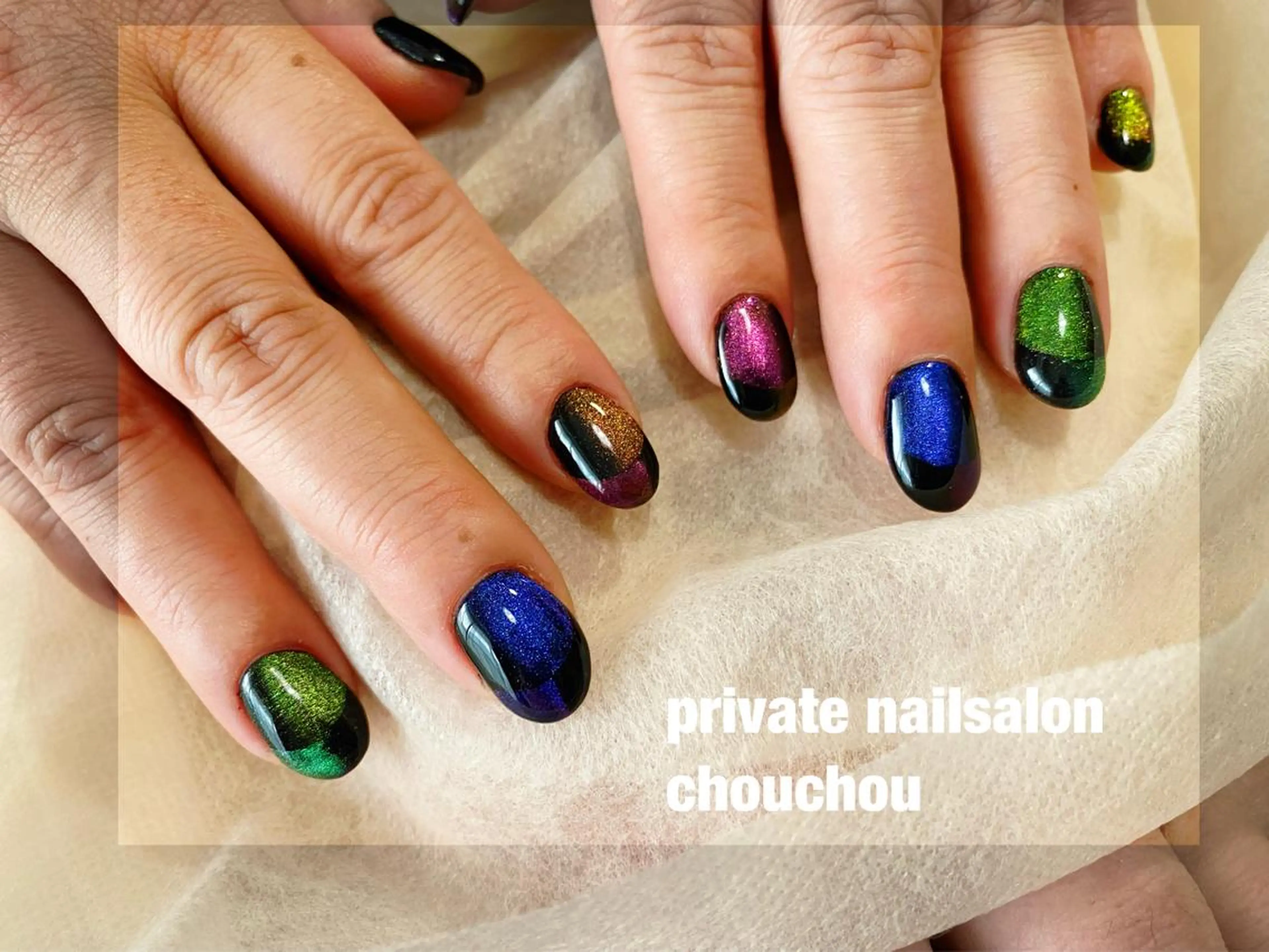 ネイル マグネットネイル ネイルサロン CHOUCHOUのネイルデザイン