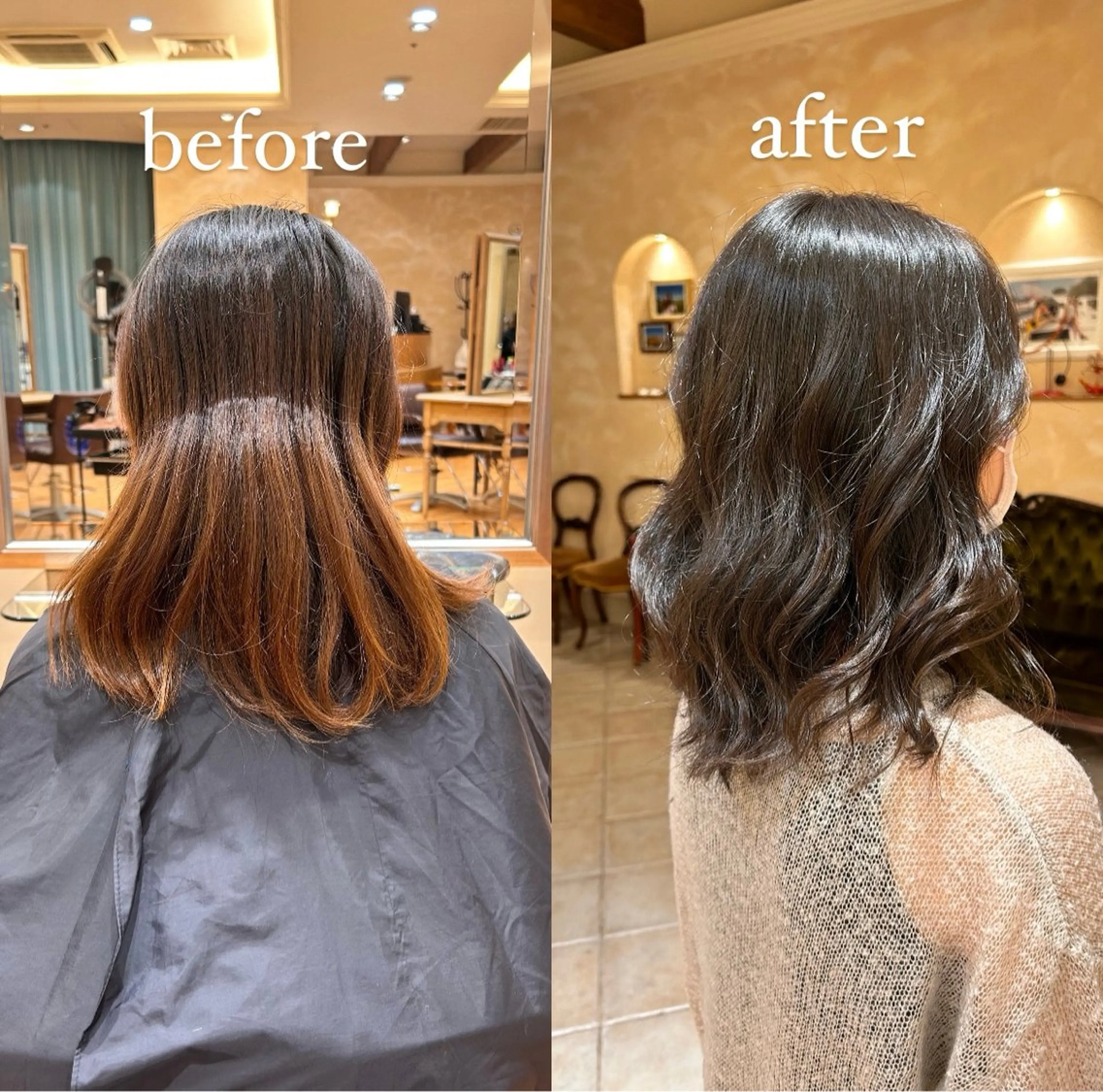 ミディアム カラー トリートメント ヘアカラー/銀座 /青山紗弥華のヘアスタイル