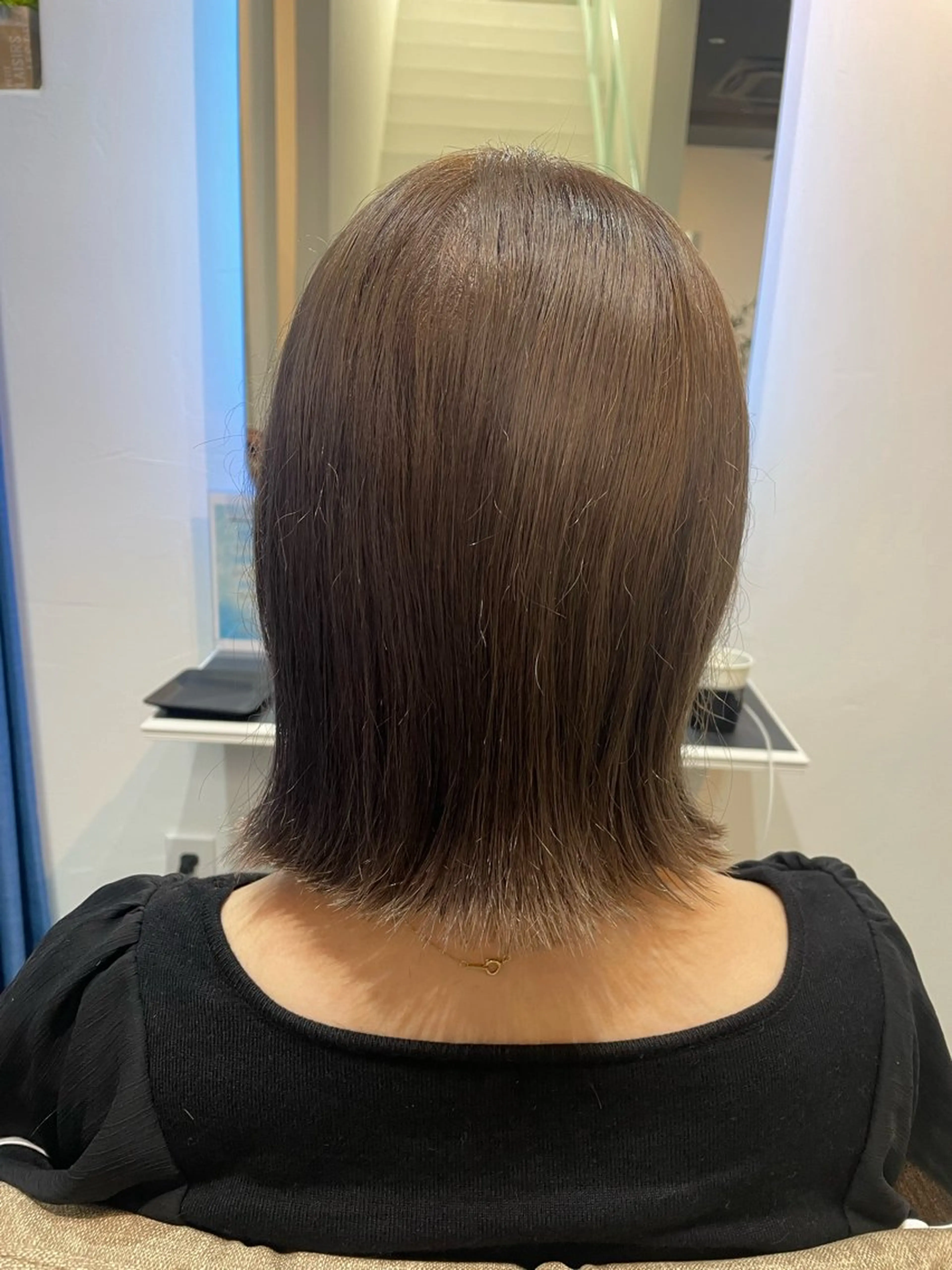 ミディアム カラー ベージュカラー ミルクティーベージュ ボブ 似合わせスタイル🪮 🌿まなべさとみ🌿のヘアスタイル