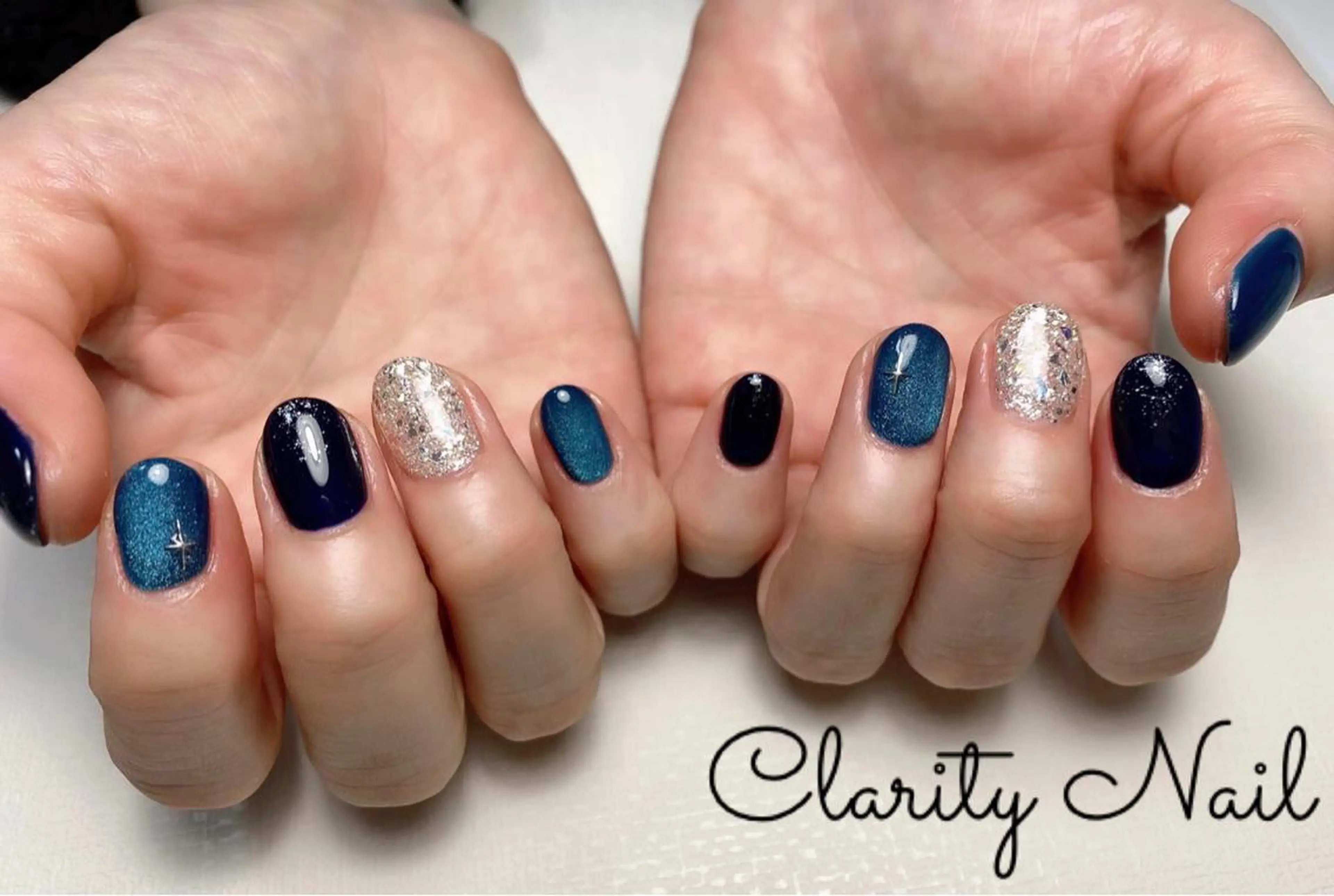 ネイル アートネイル マグネットネイル 持ち込み ハンドネイル Clarity Nailのネイルデザイン