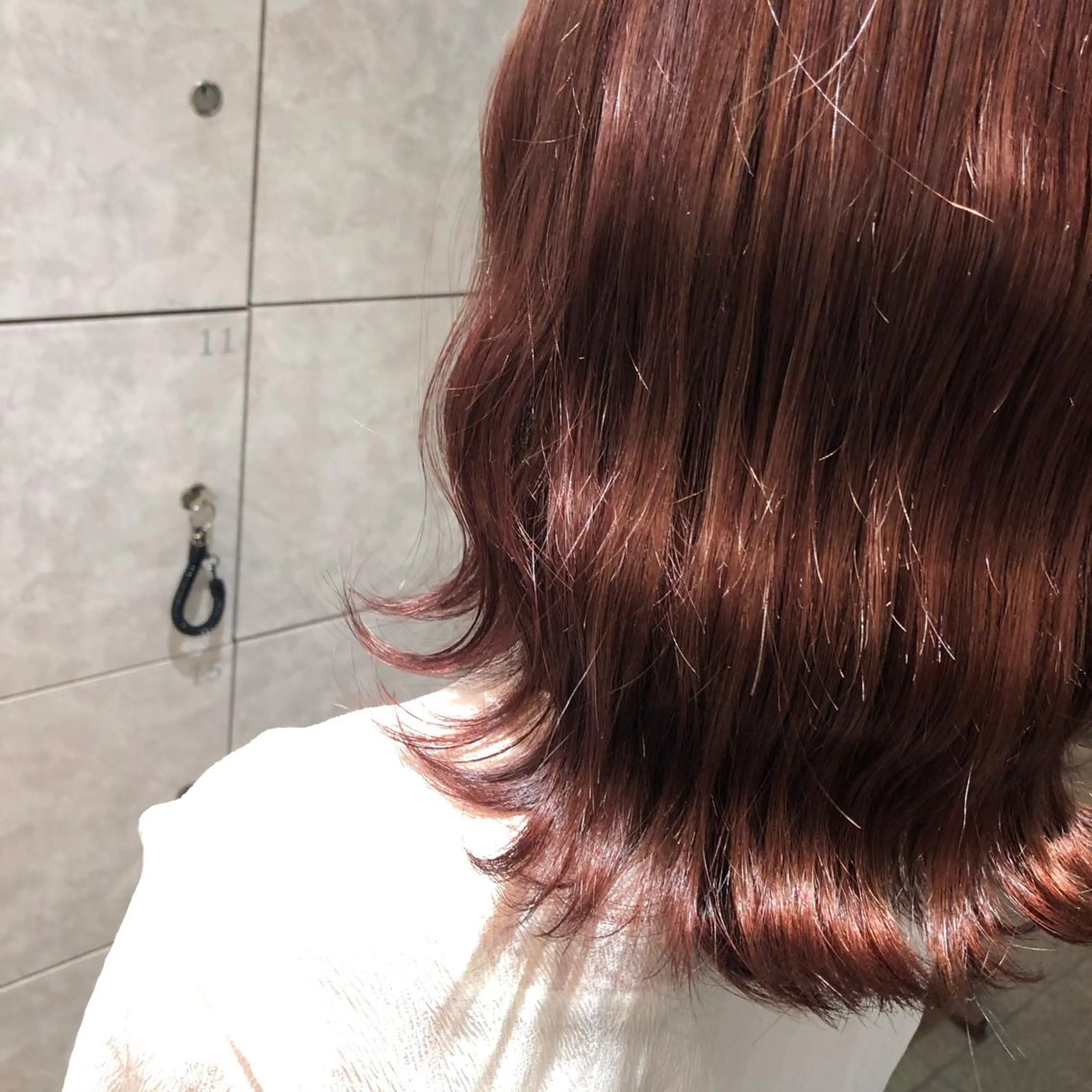 ミディアム ヘアアレンジ 透明感カラー/レイヤ ーカット/Maoのヘアスタイル