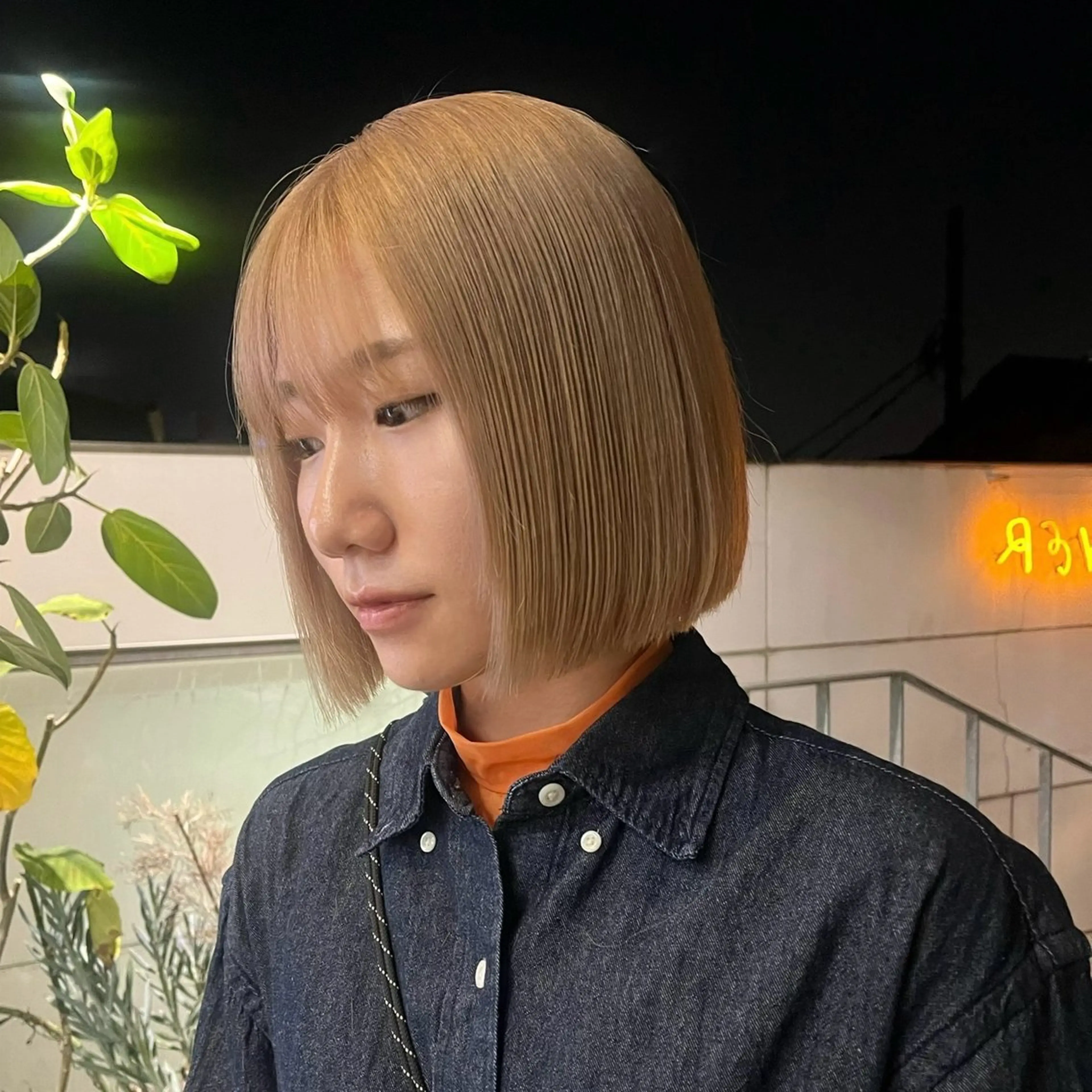 ショート カラー 透けるカラー 🫧かふうのヘアスタイル