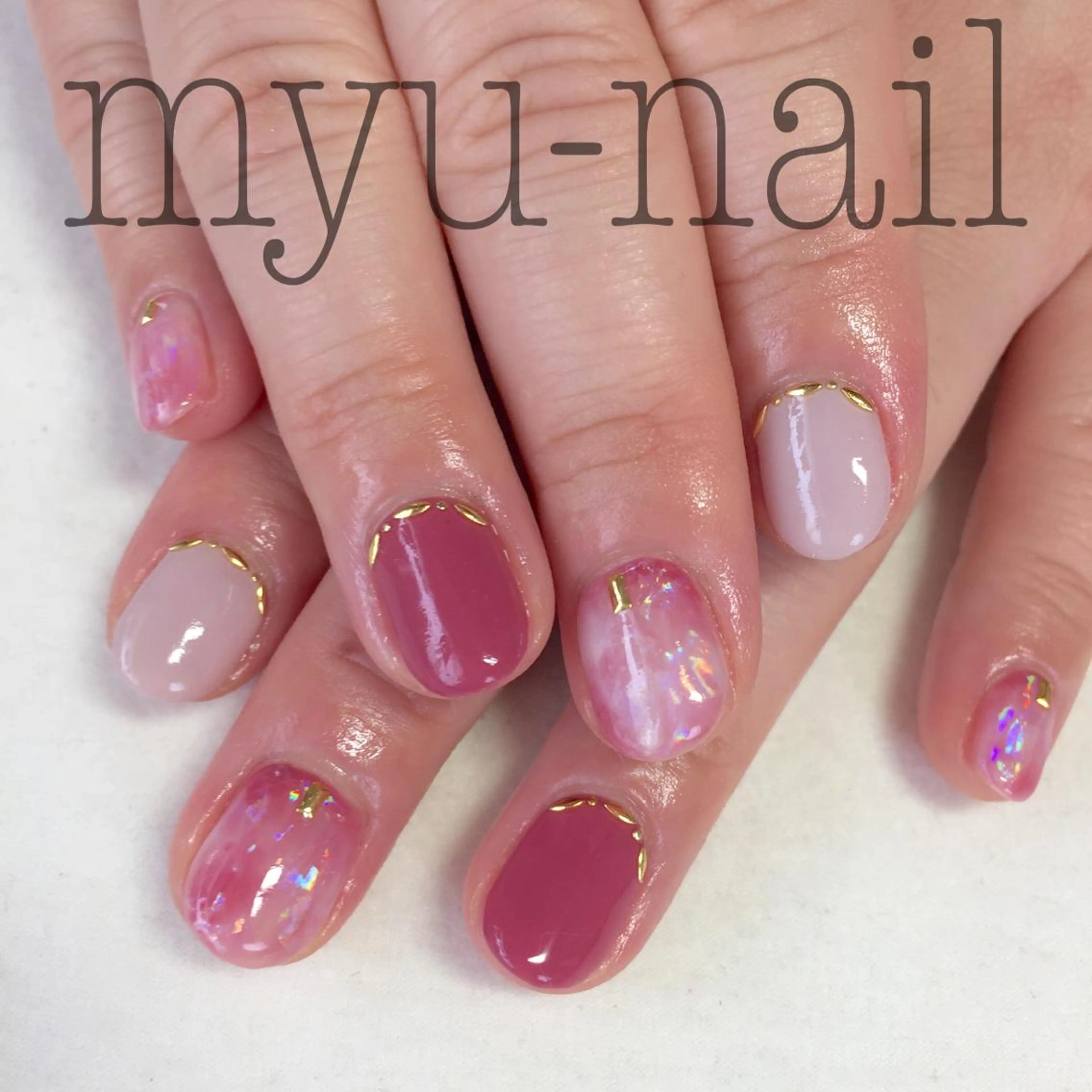 ネイル ハンドネイル ホームサロン myu-nailのネイルデザイン