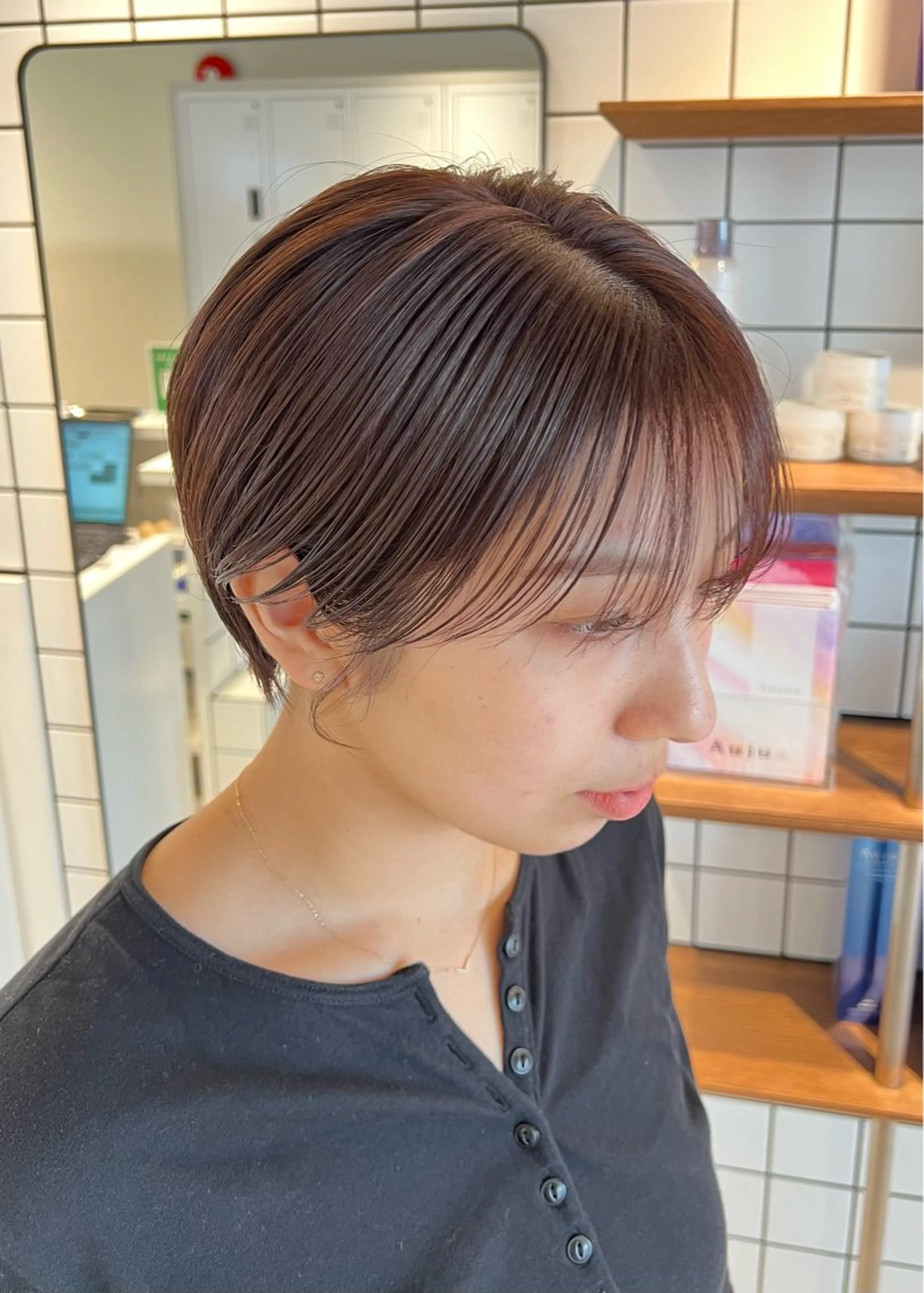 ショート ショートヘア カット ヘアカラー トリートメント レイヤー/韓国/艶髪 /タカマサのヘアスタイル