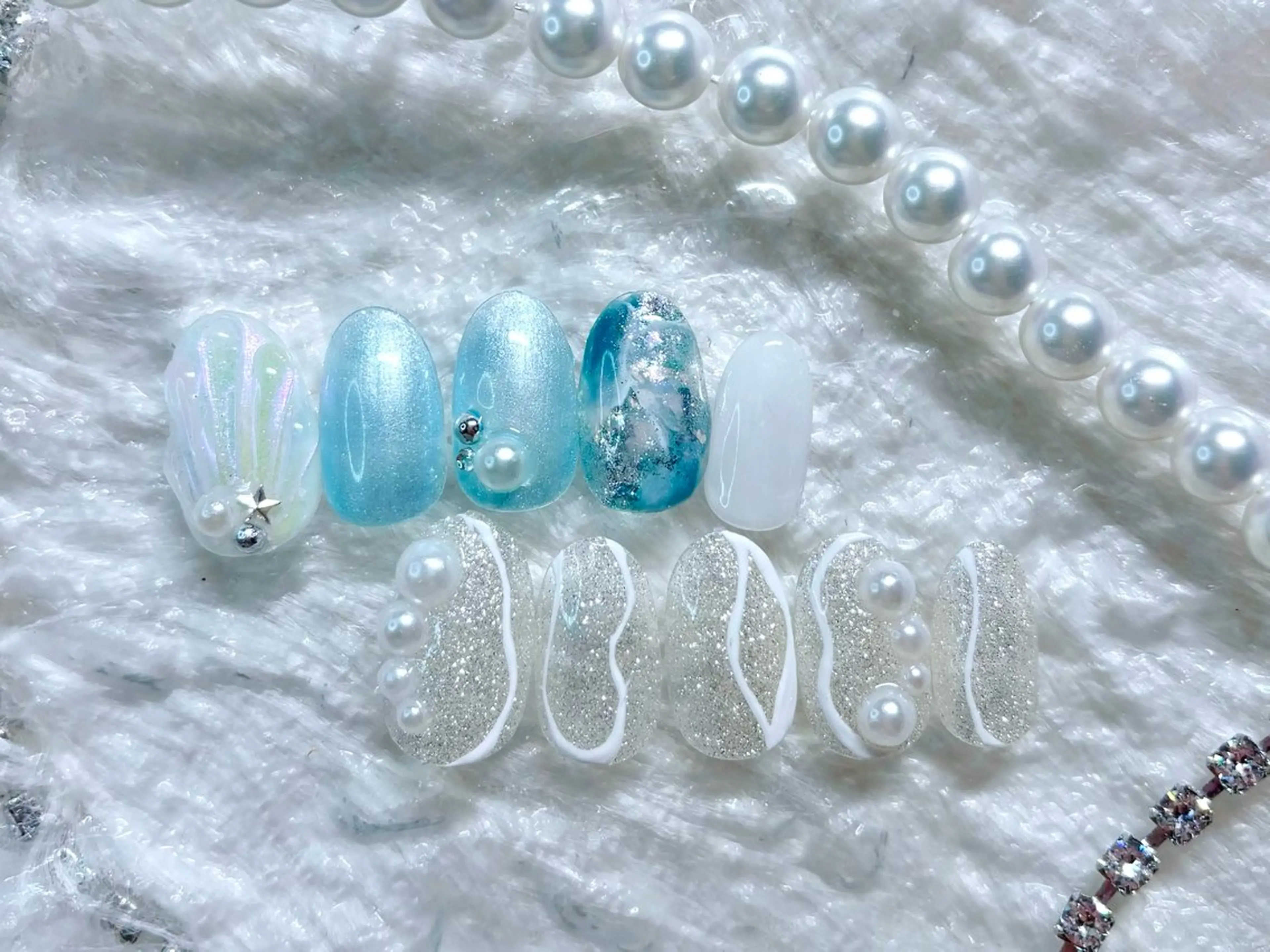 ハンド アート定額デザイン✨パーツ込みの写真