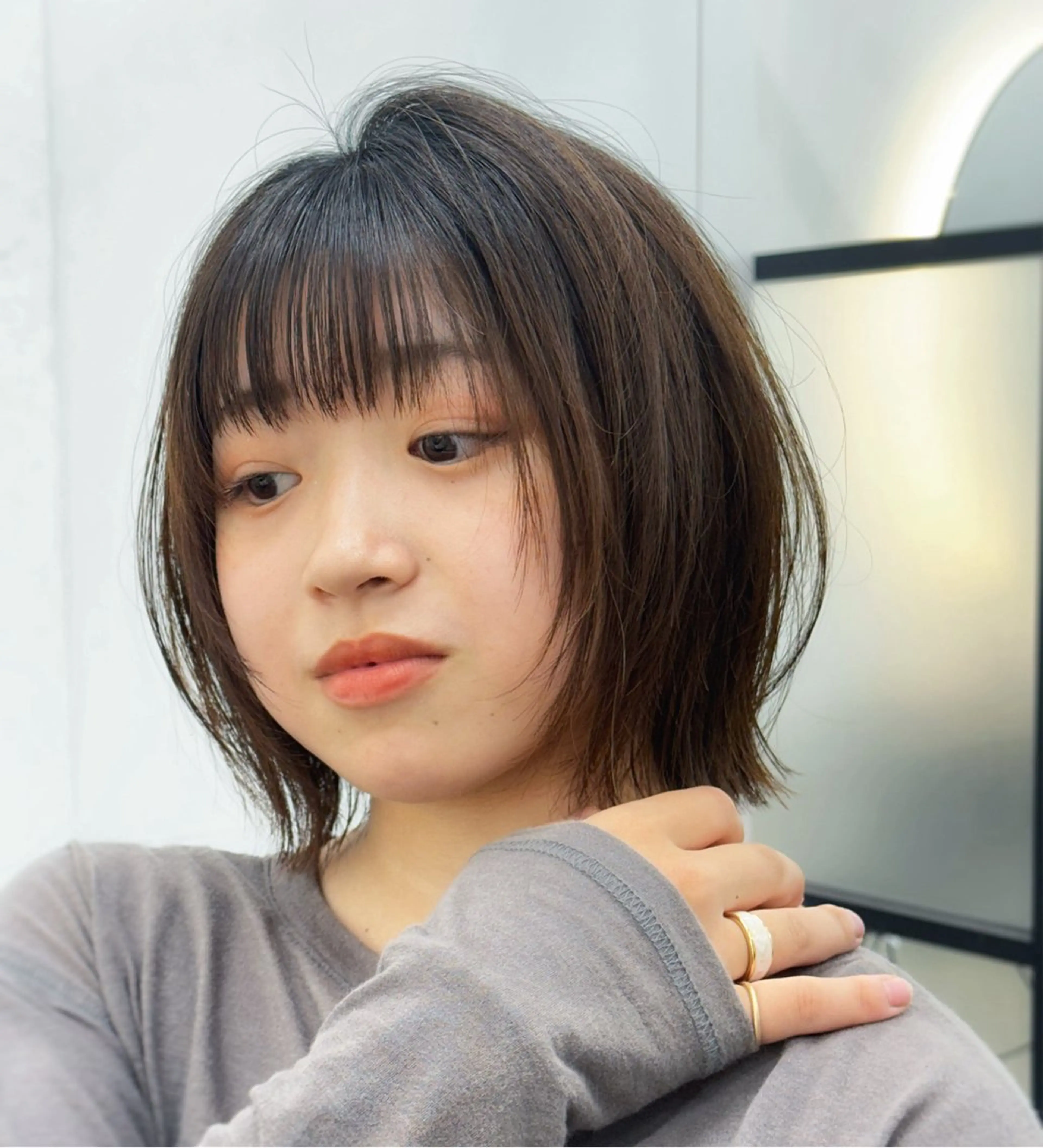 ミディアム カット ヘアカラー トリートメント 貴方以上に貴方の髪を 想う🌕野口昴夢のヘアスタイル