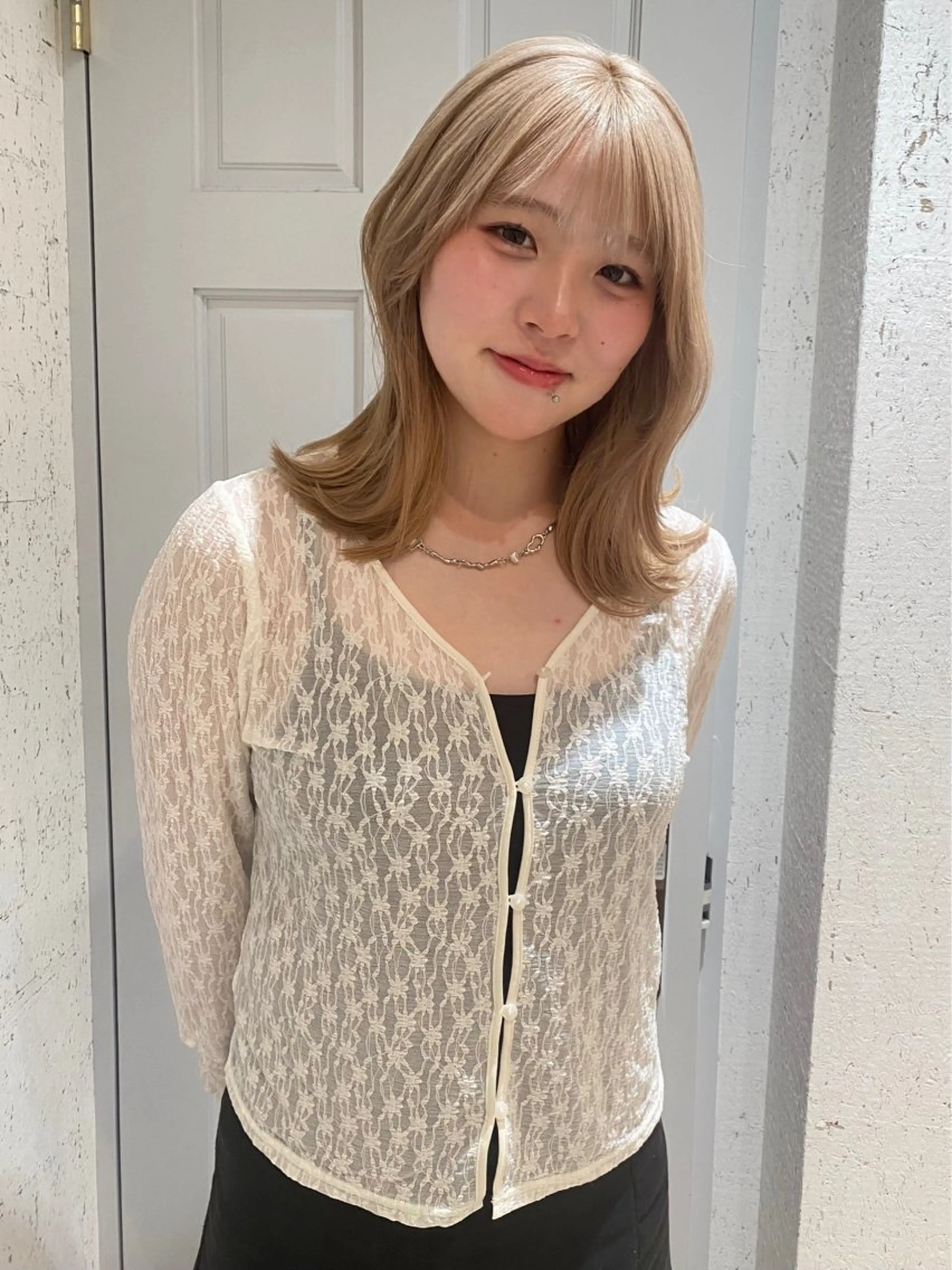 ミディアム カラー カット ヘアカラー トリートメント mai / linoah˚✧のヘアスタイル