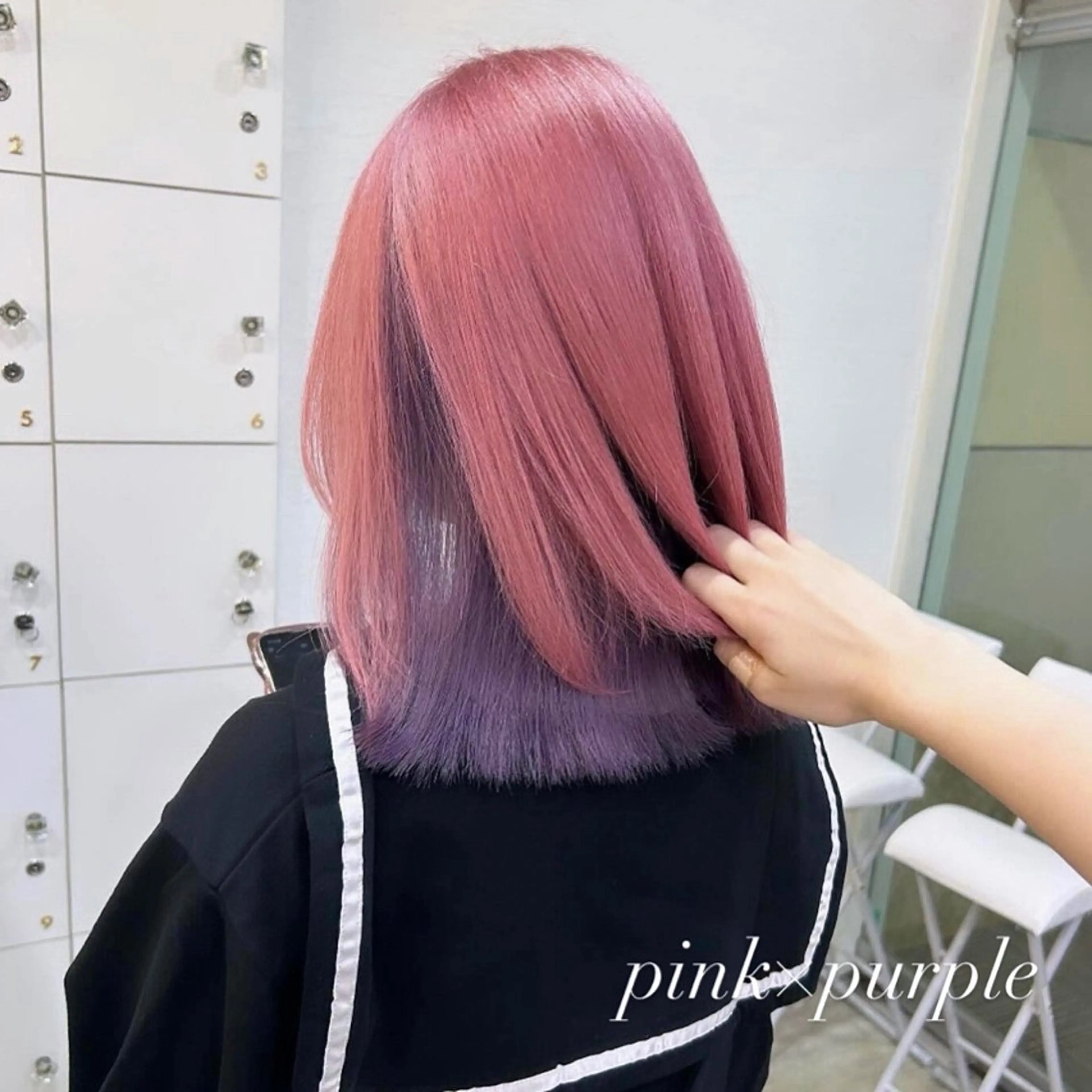 ミディアム ヘアアレンジ りん🌷︎名古屋 ブリーチカラーのヘアスタイル