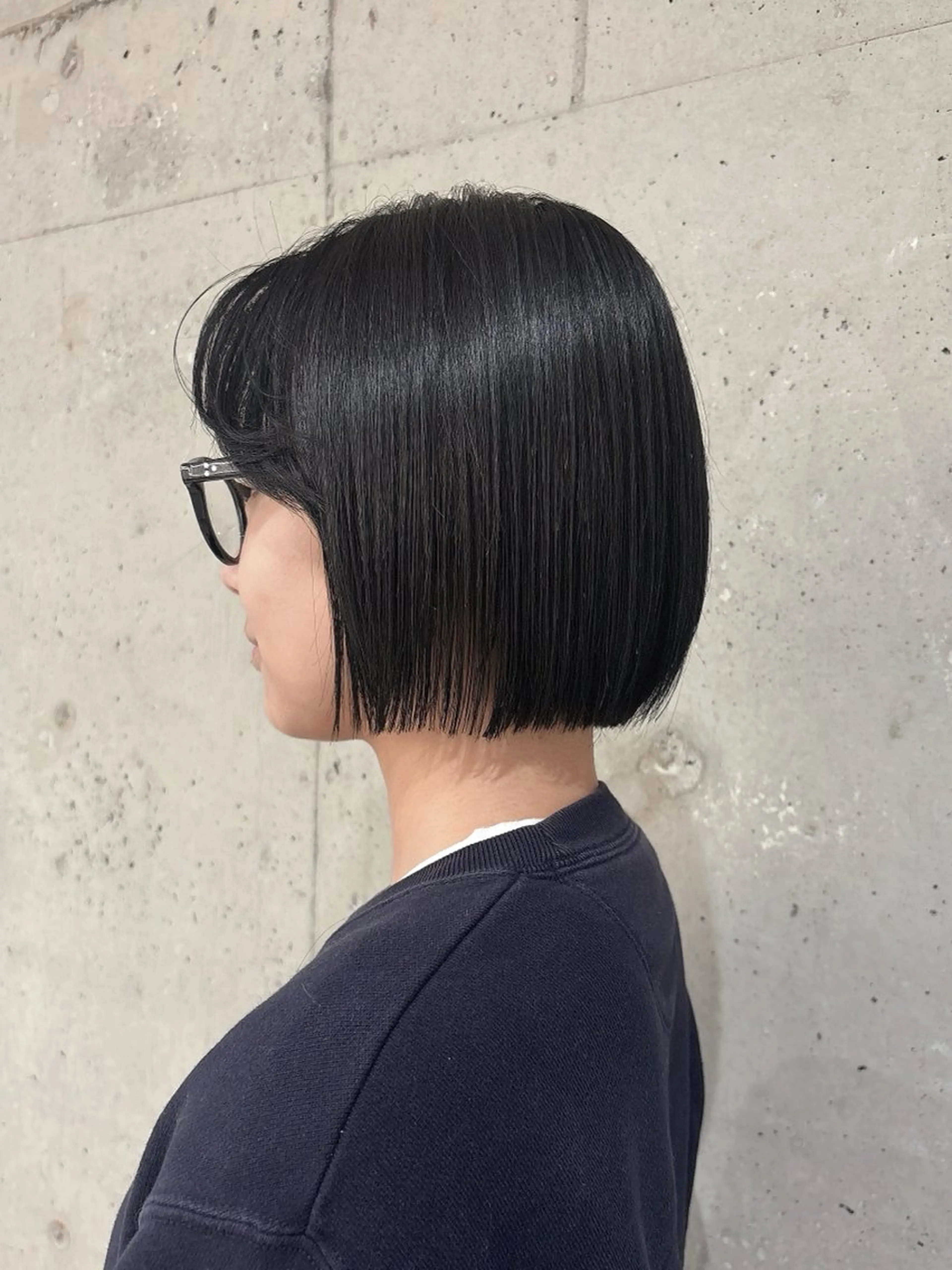 ショート カラー 透明感カラー ボブ デザインカット 顔周りカット カット 阿部 響香のヘアスタイル