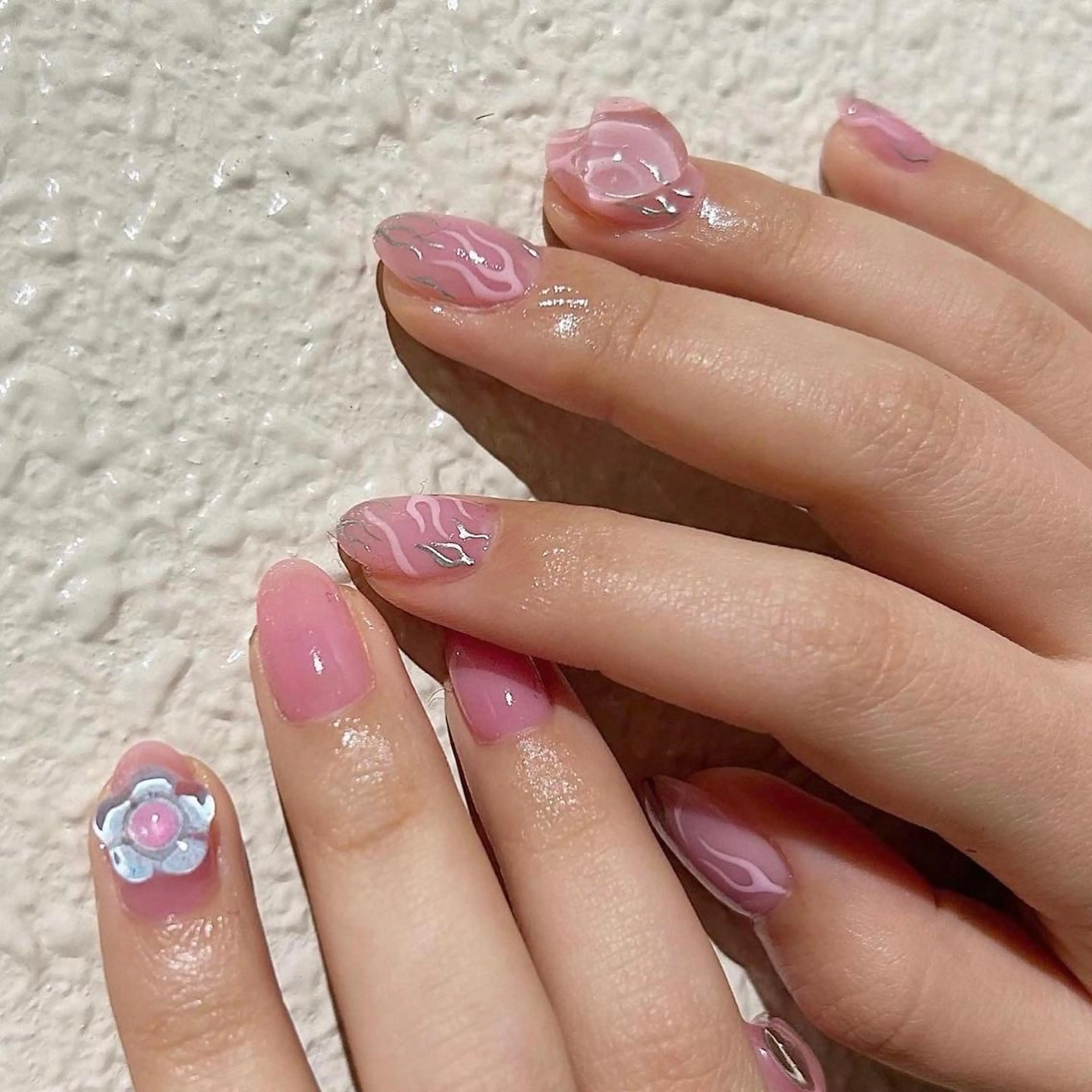 ネイル ハンドネイル パラあり！フィルイン 美フォルムのネイルデザイン