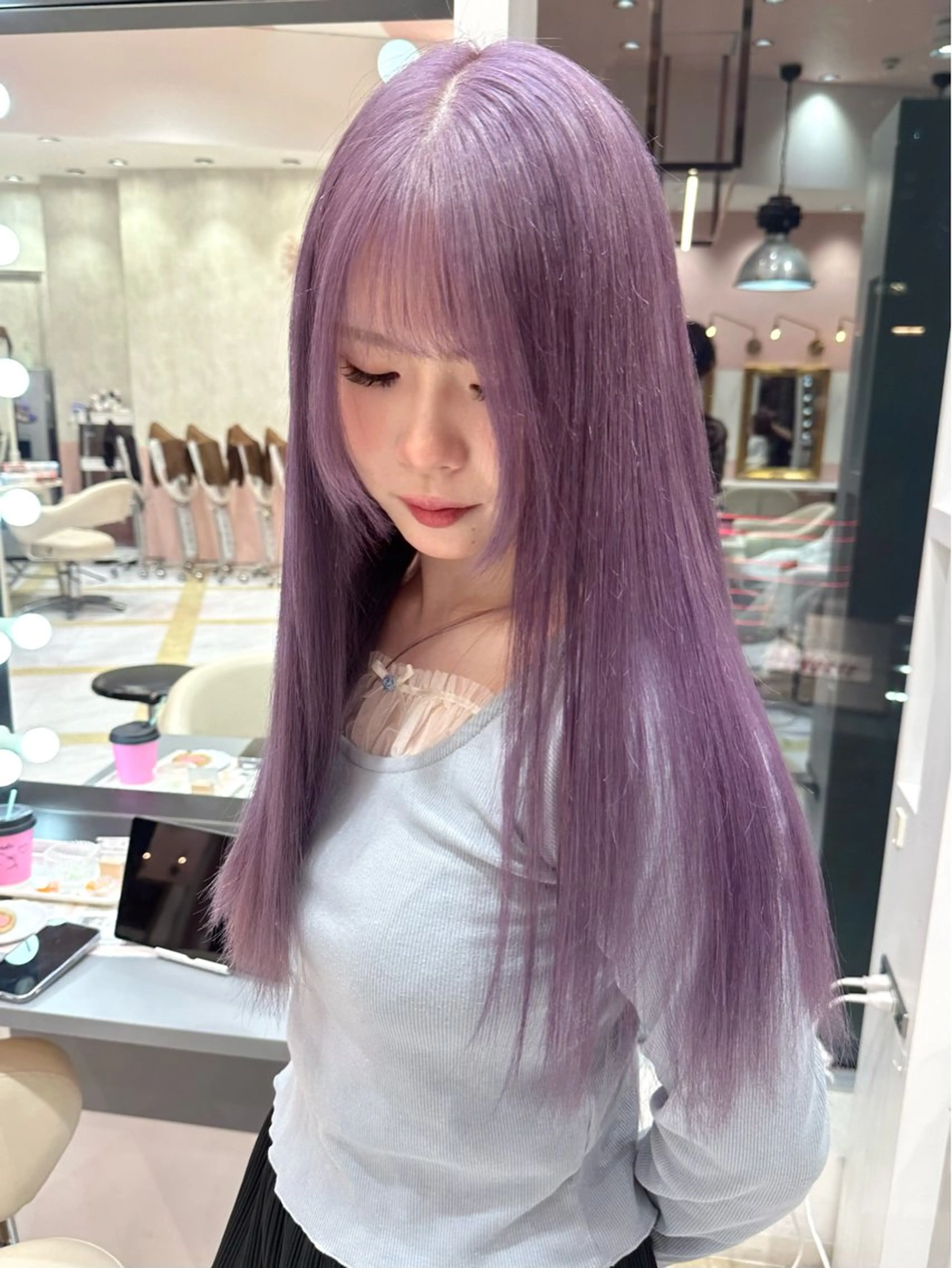 ロング ヘアカラー Lee四ツ橋 Sakuraのヘアスタイル