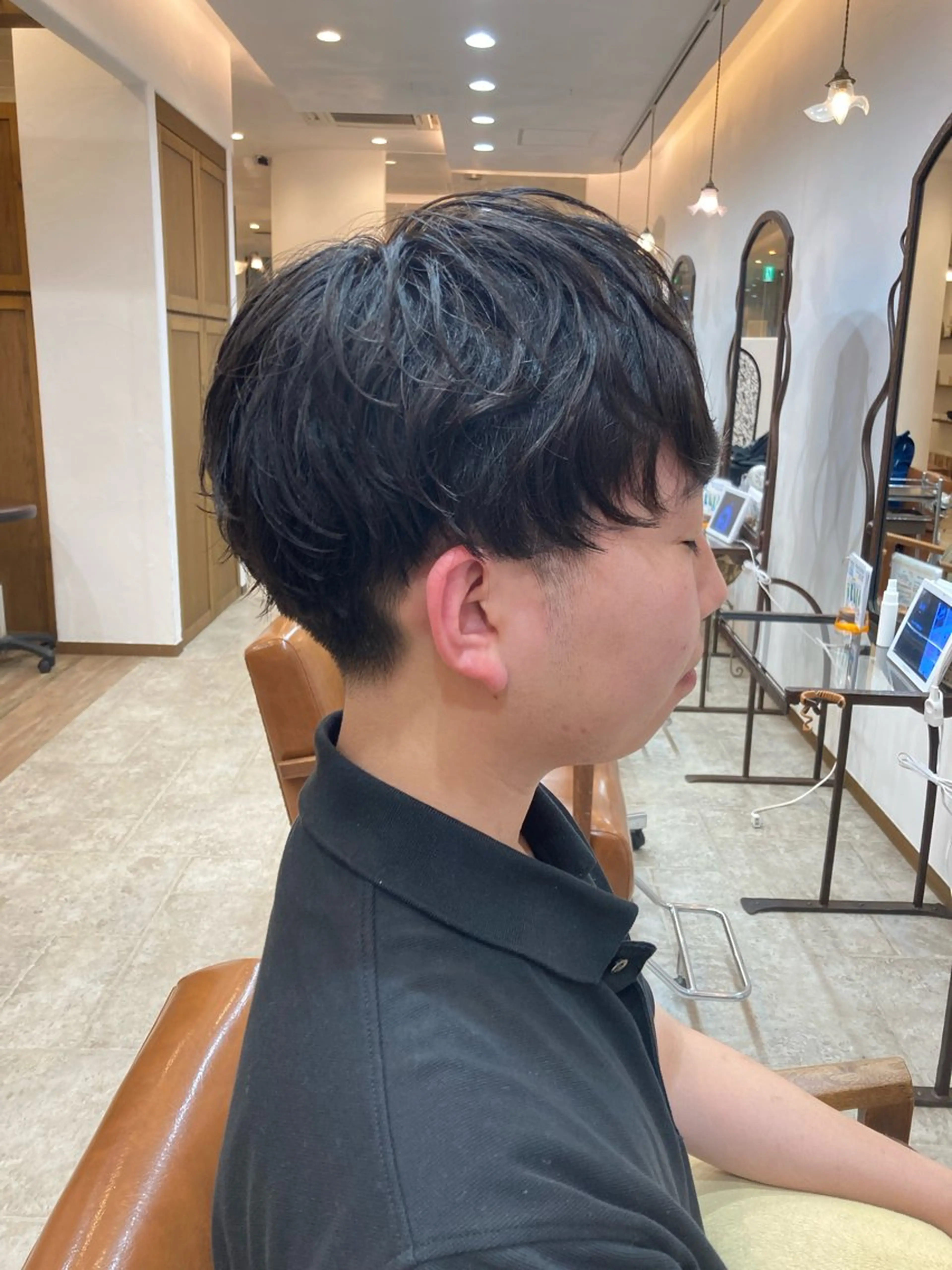 ショート パーマ メンズ カット特化型 美容師/栗本のヘアスタイル