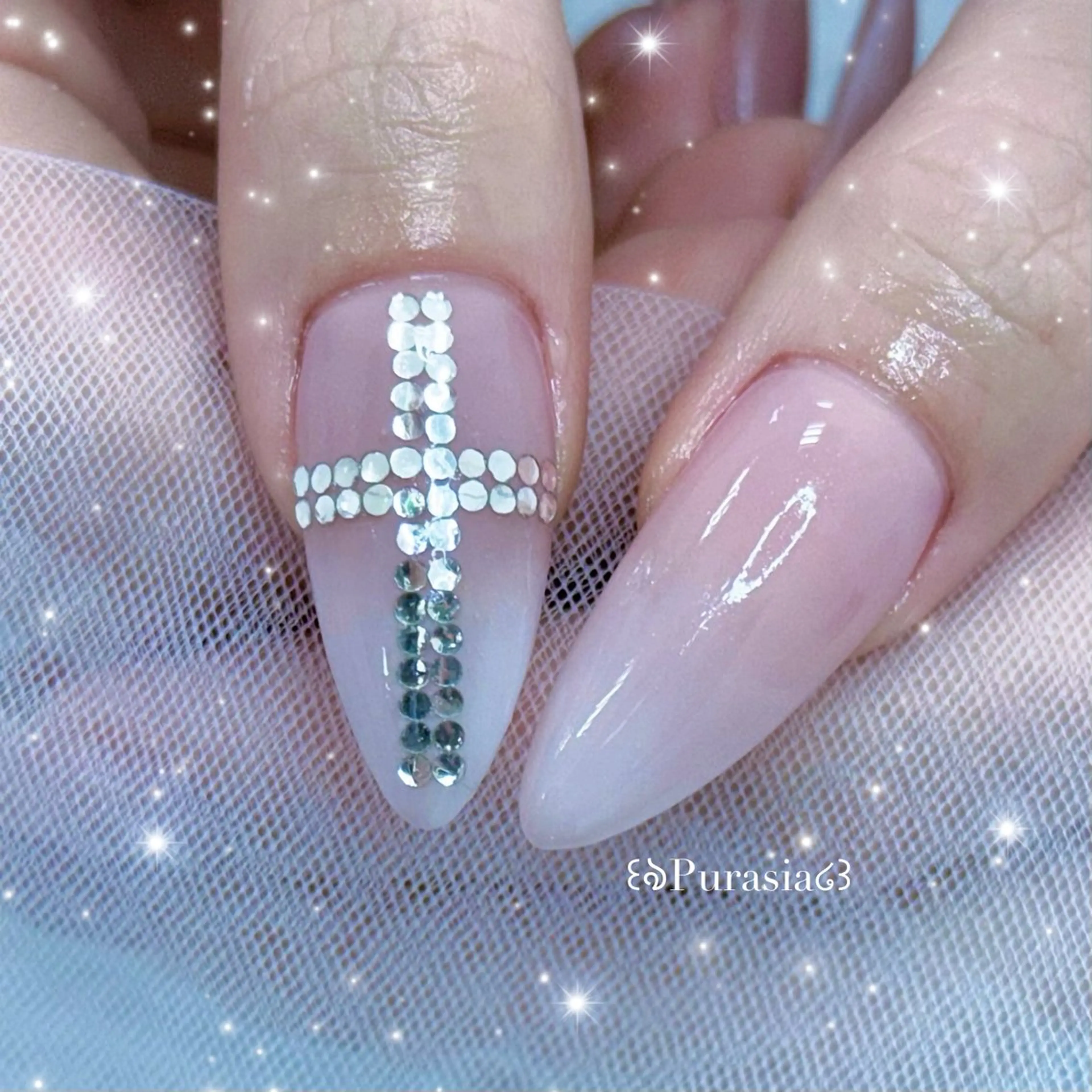 ネイル ハンドネイル Purasia高橋✧ マグ/ワンホン/地雷のネイルデザイン