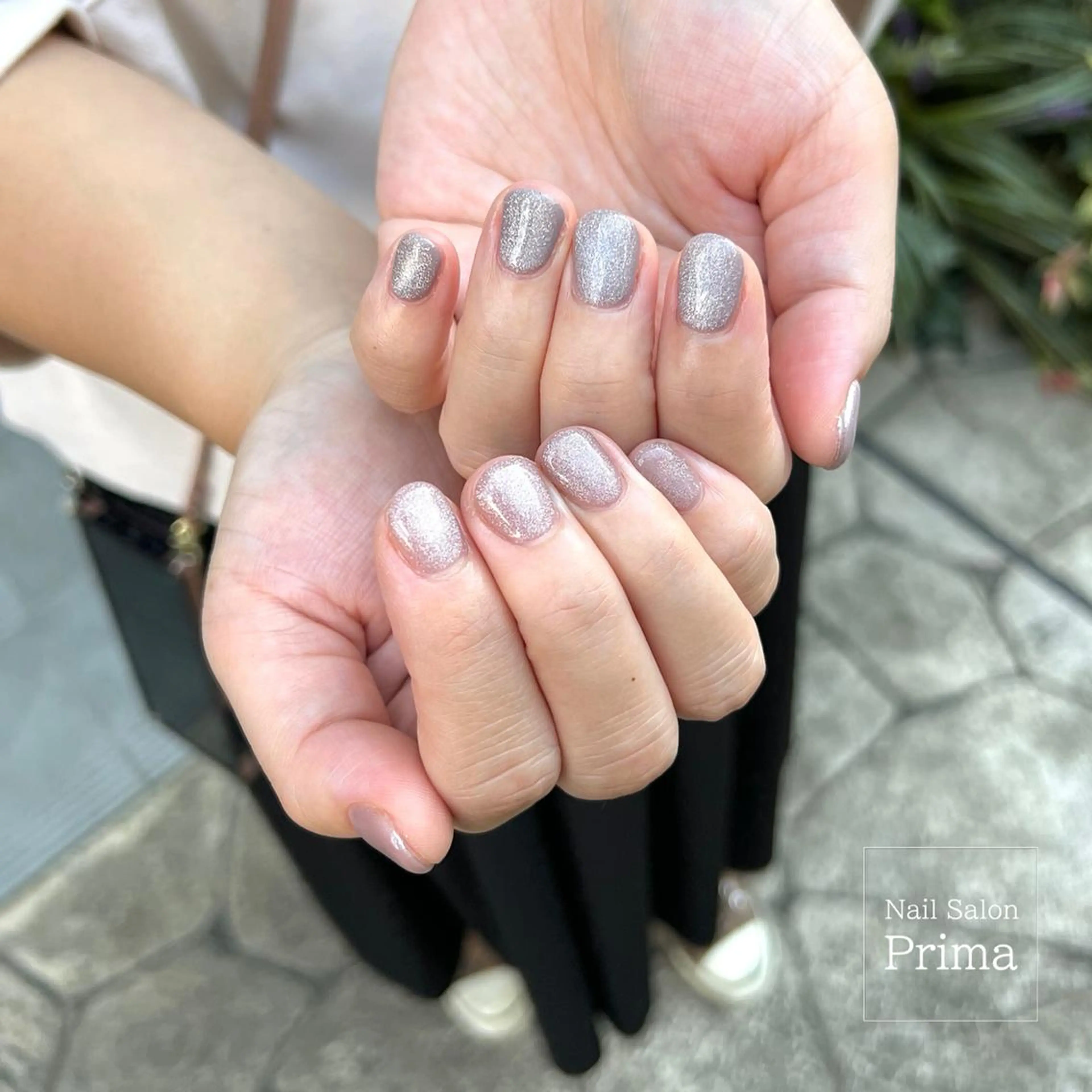 ショート ネイル マグネットネイル SalonPrima Nail & Eyeのネイルデザイン