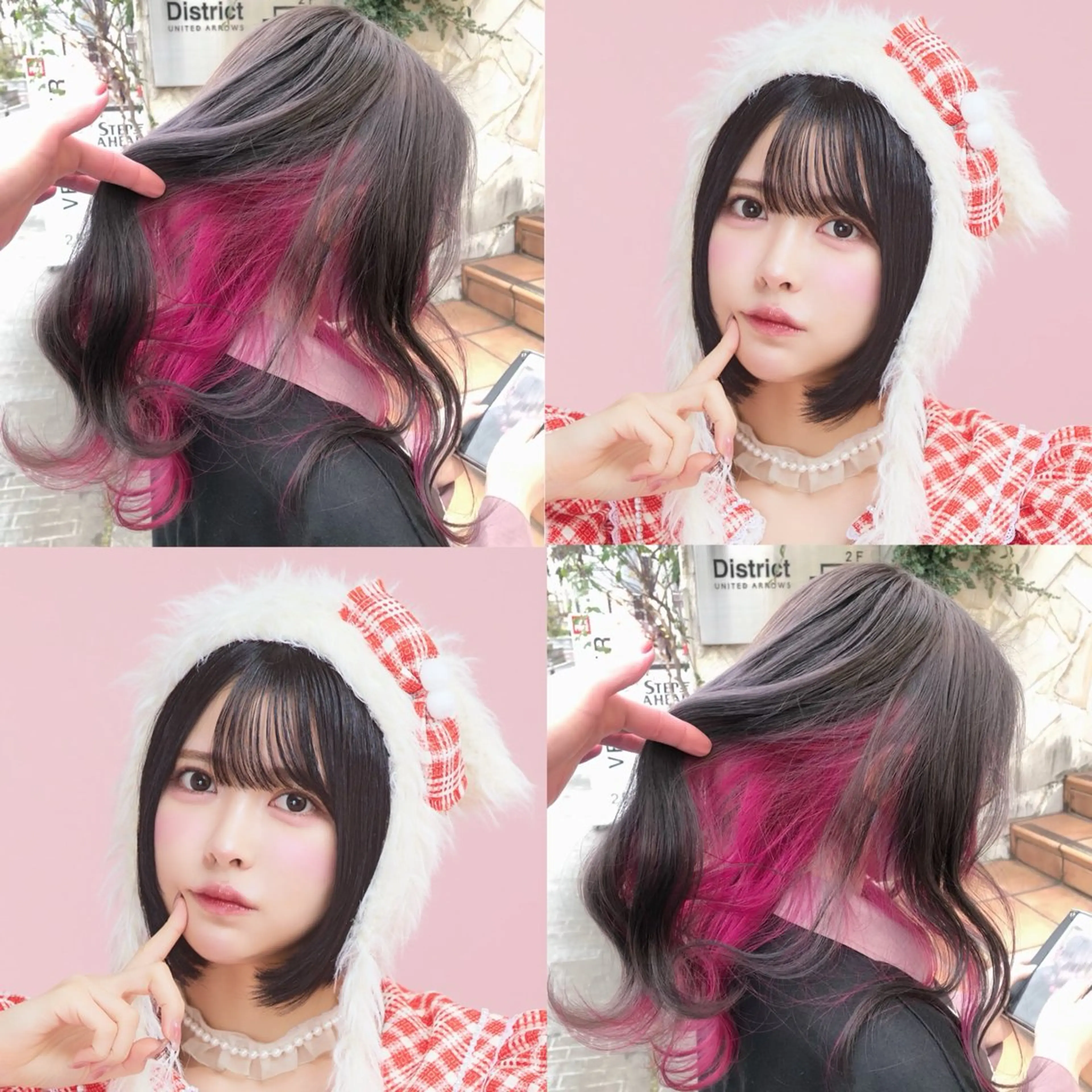 ロング カラー ニュアンス/フェザー /ウルフ/伶馬のヘアスタイル