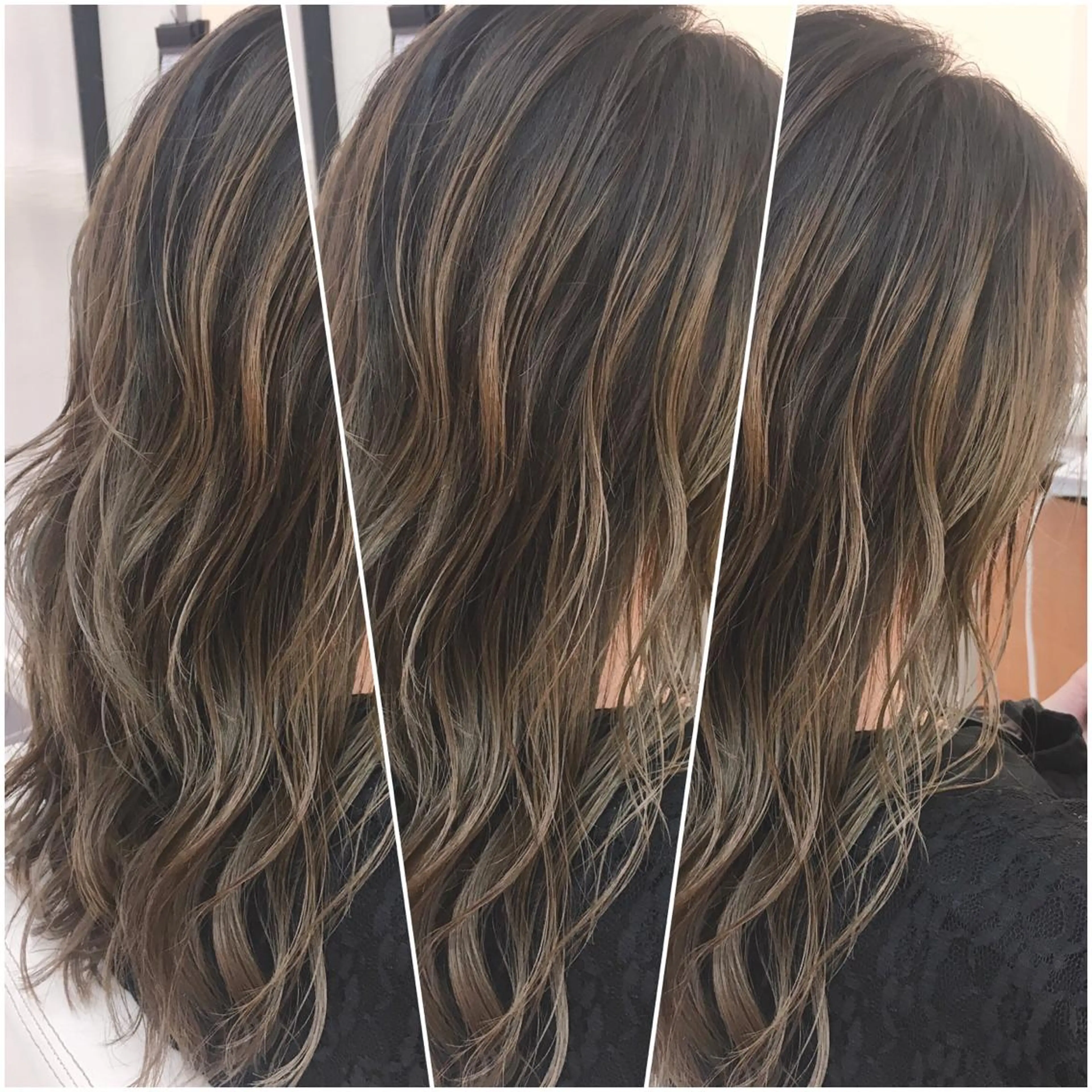 カラー バレイヤージュ グレージュ イルミナカラー 外国人風カラー カット ヘアカラー ブリーチ/バレイヤ ージュ川端裕司のヘアスタイル