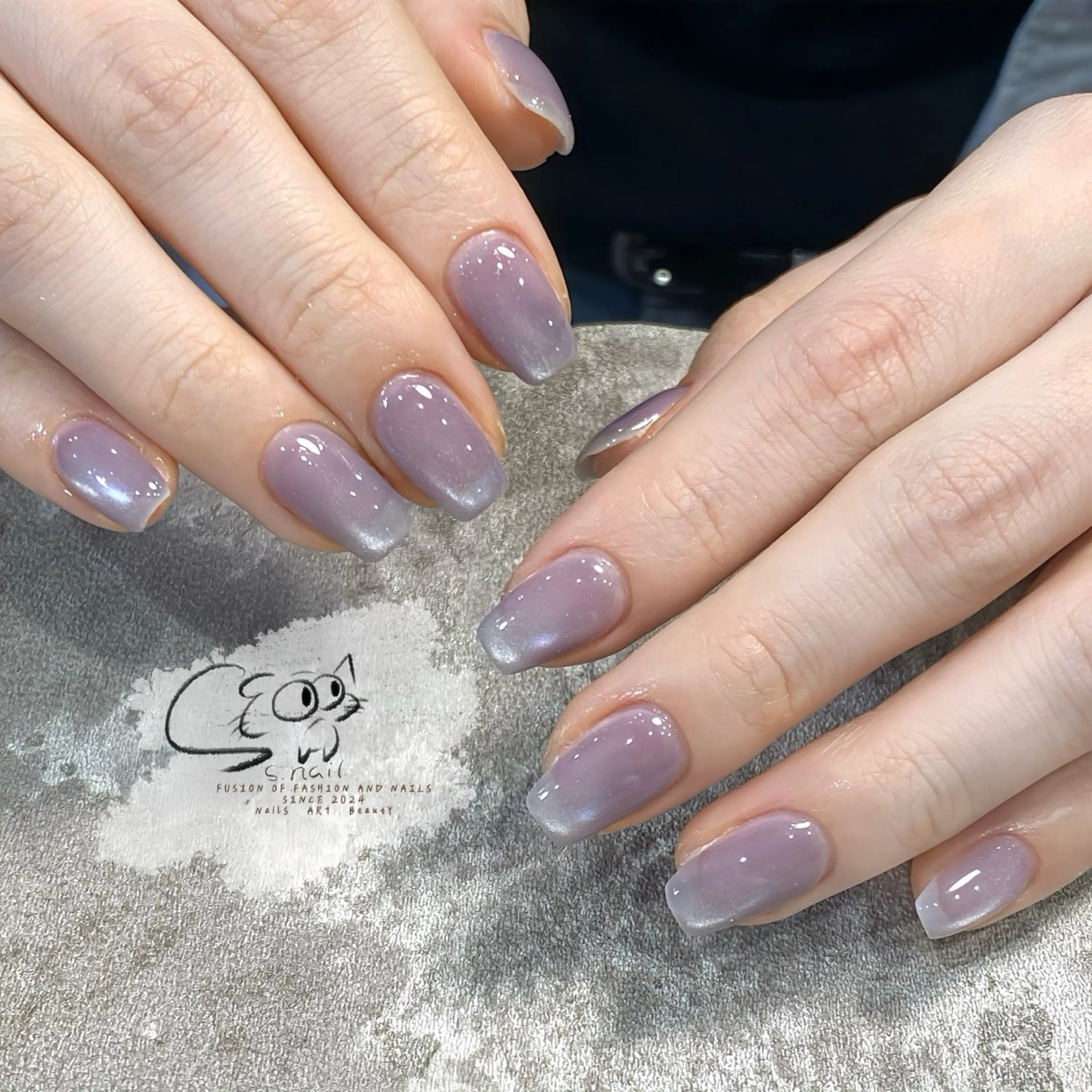 ネイル チークネイル フレンチネイル グラデーション マグネットネイル ワンカラーネイル S.nail _のネイルデザイン