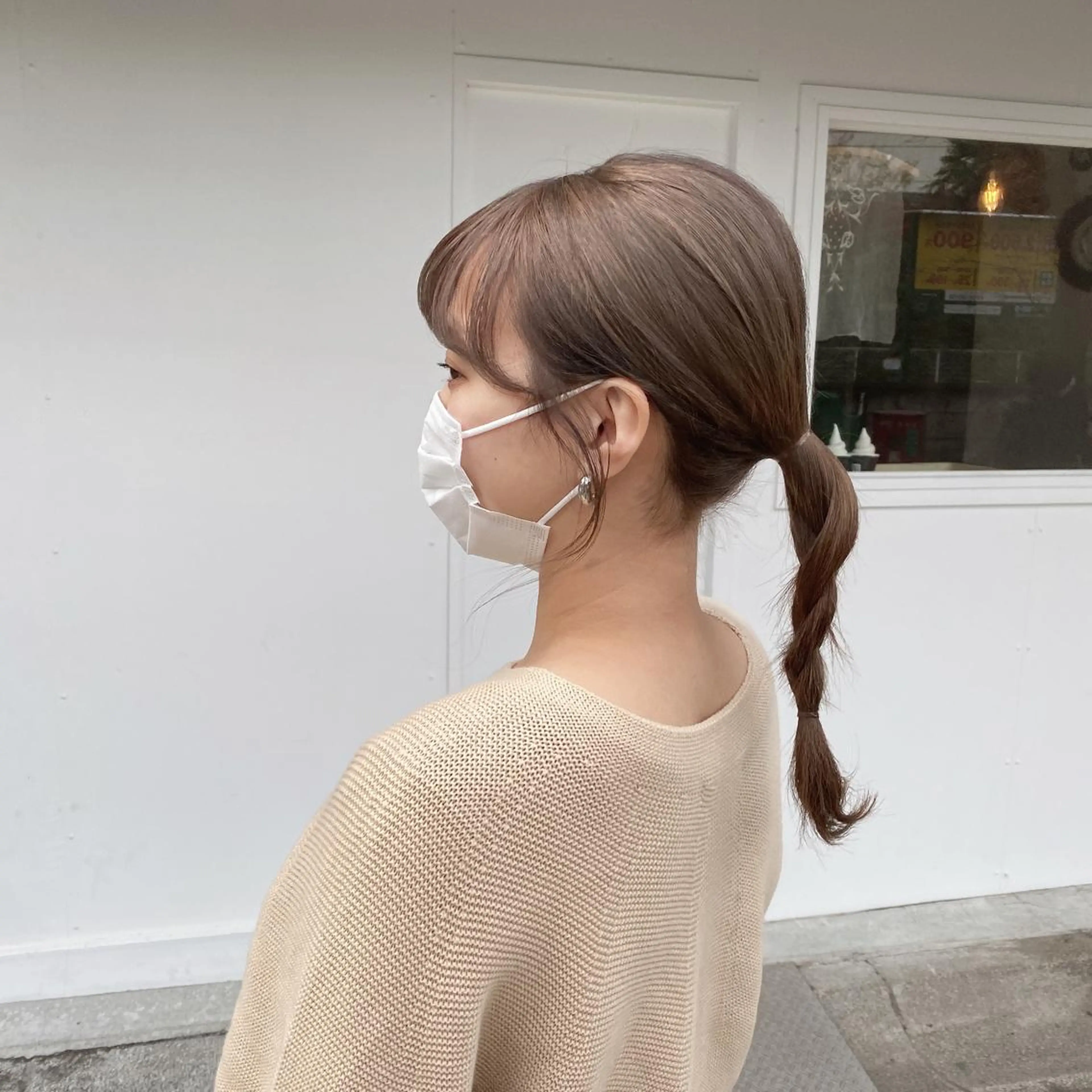 ロング カラー shiori ﾍﾞｰｼﾞｭｶﾗｰのヘアスタイル