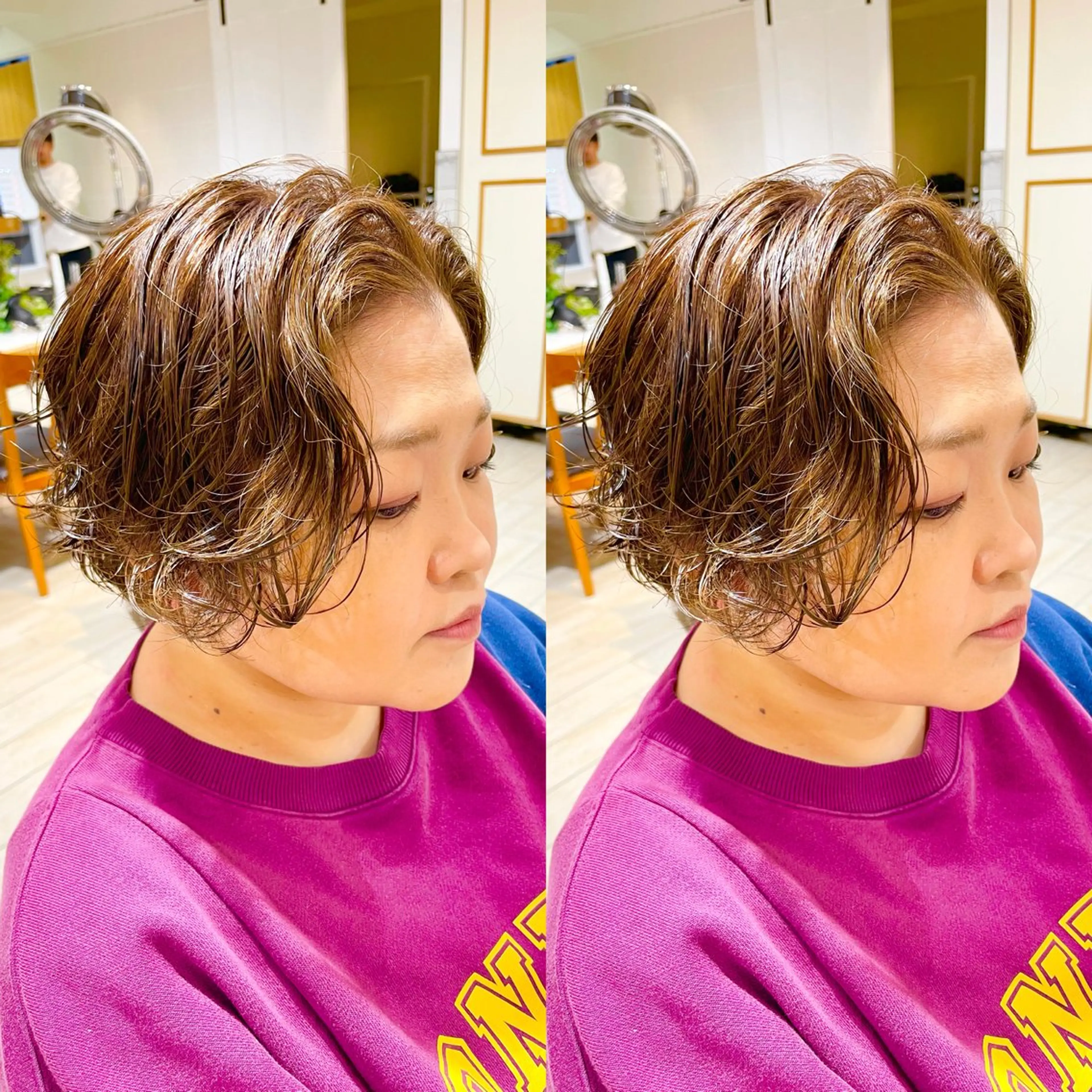 ミディアム パーマ カット パーマ SEIRA♡レイヤー /ショート得意のヘアスタイル