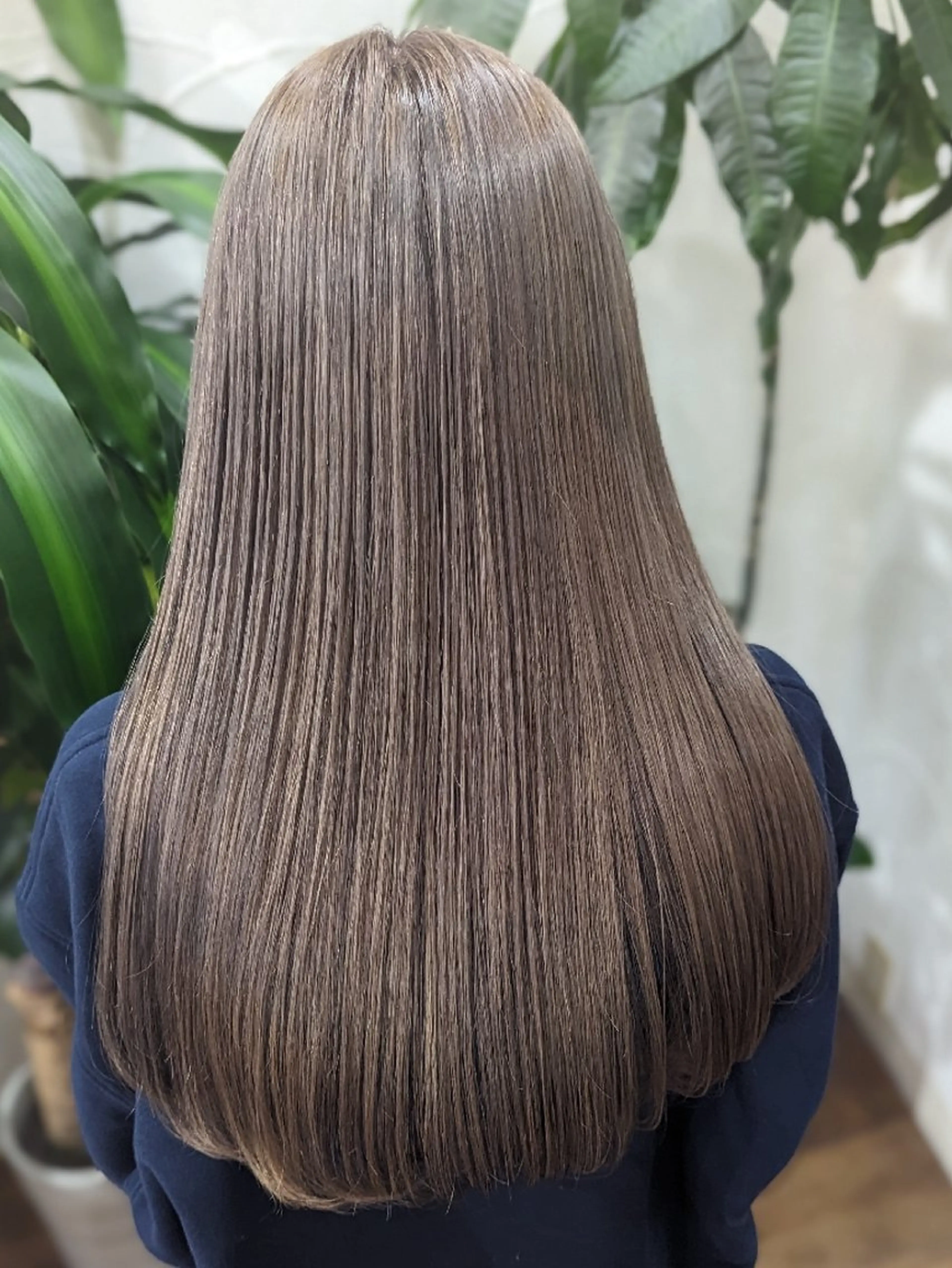 ロング 髪質改善＆白髪ぼかし カラー♡店長みやけ♡のヘアスタイル