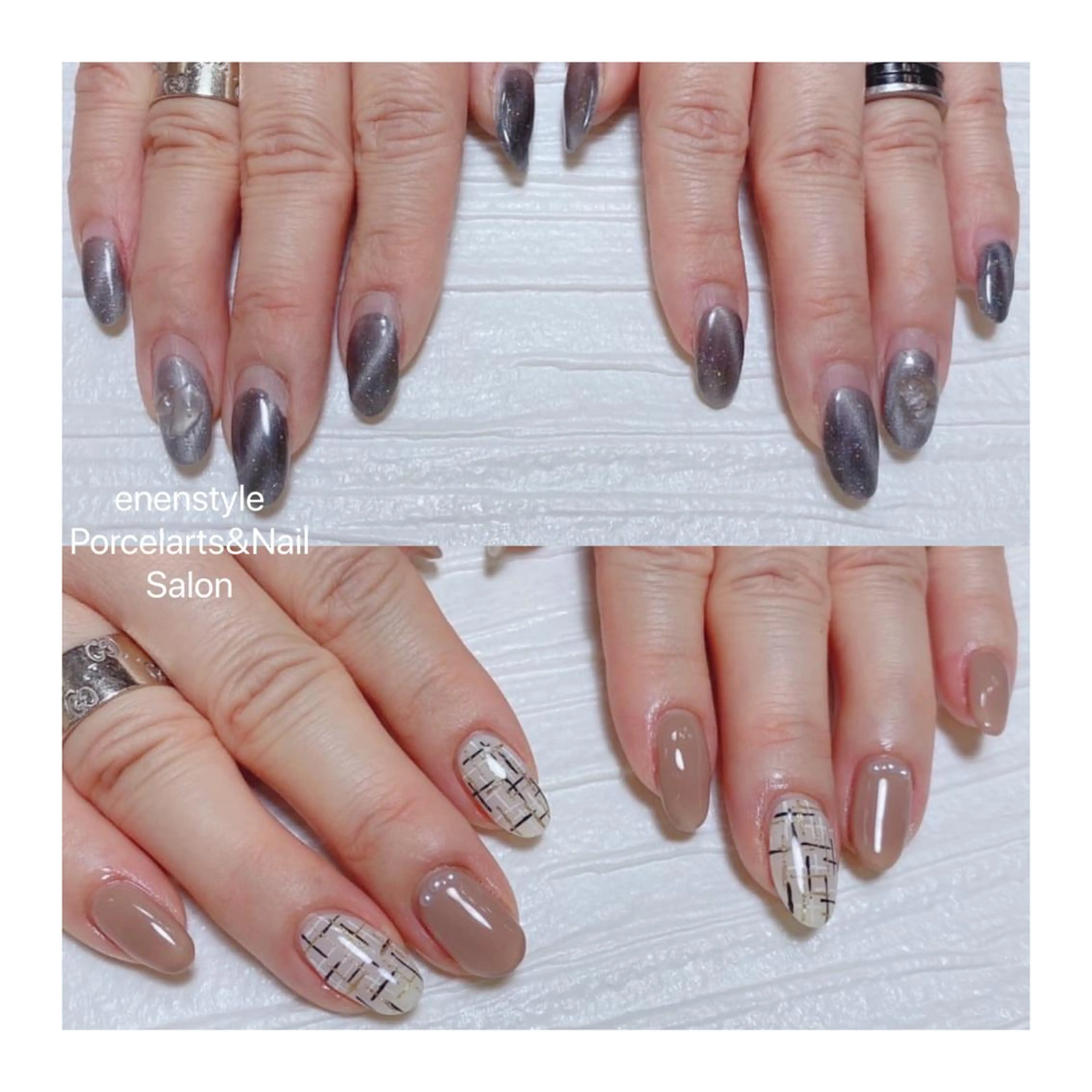ミディアム ネイル ハンドネイル 👑enen style👑のネイルデザイン