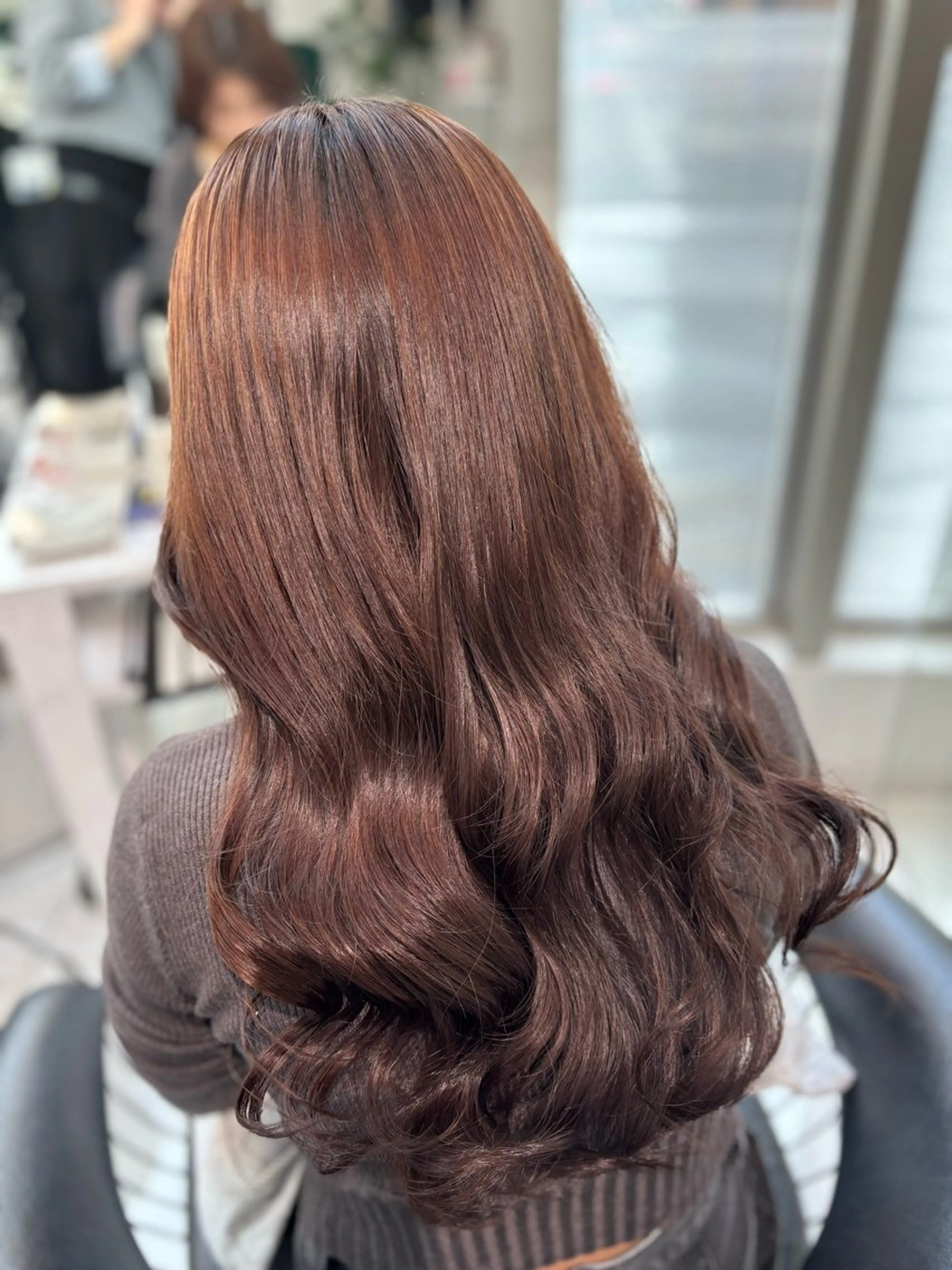 カラー ブラウンカラー ヘアカラー Sakuraෆ˚* 透け感ベージュ🥨のヘアスタイル