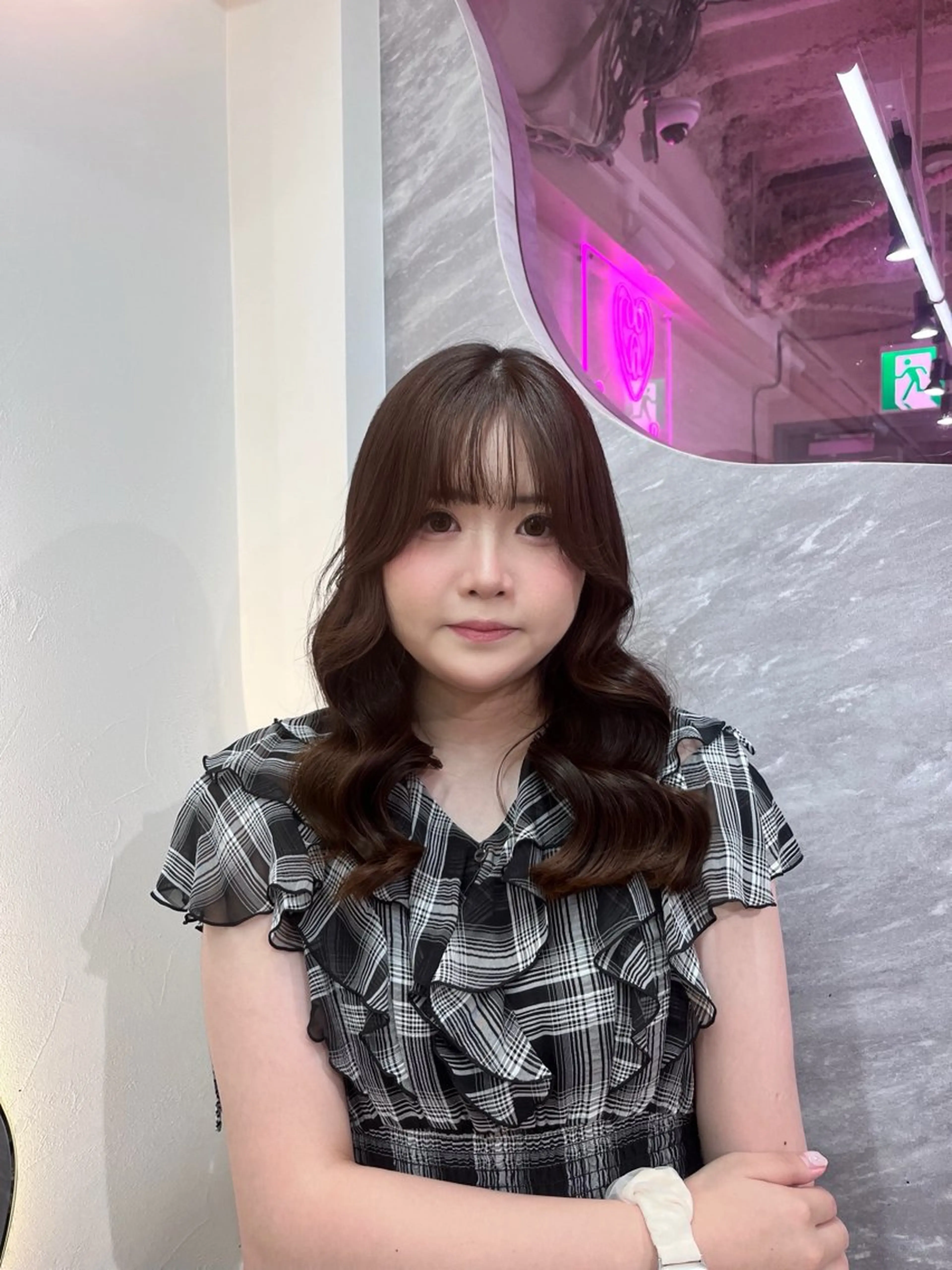 セミロング 艶感ハイトーン/ 池袋/mei🩶のヘアスタイル